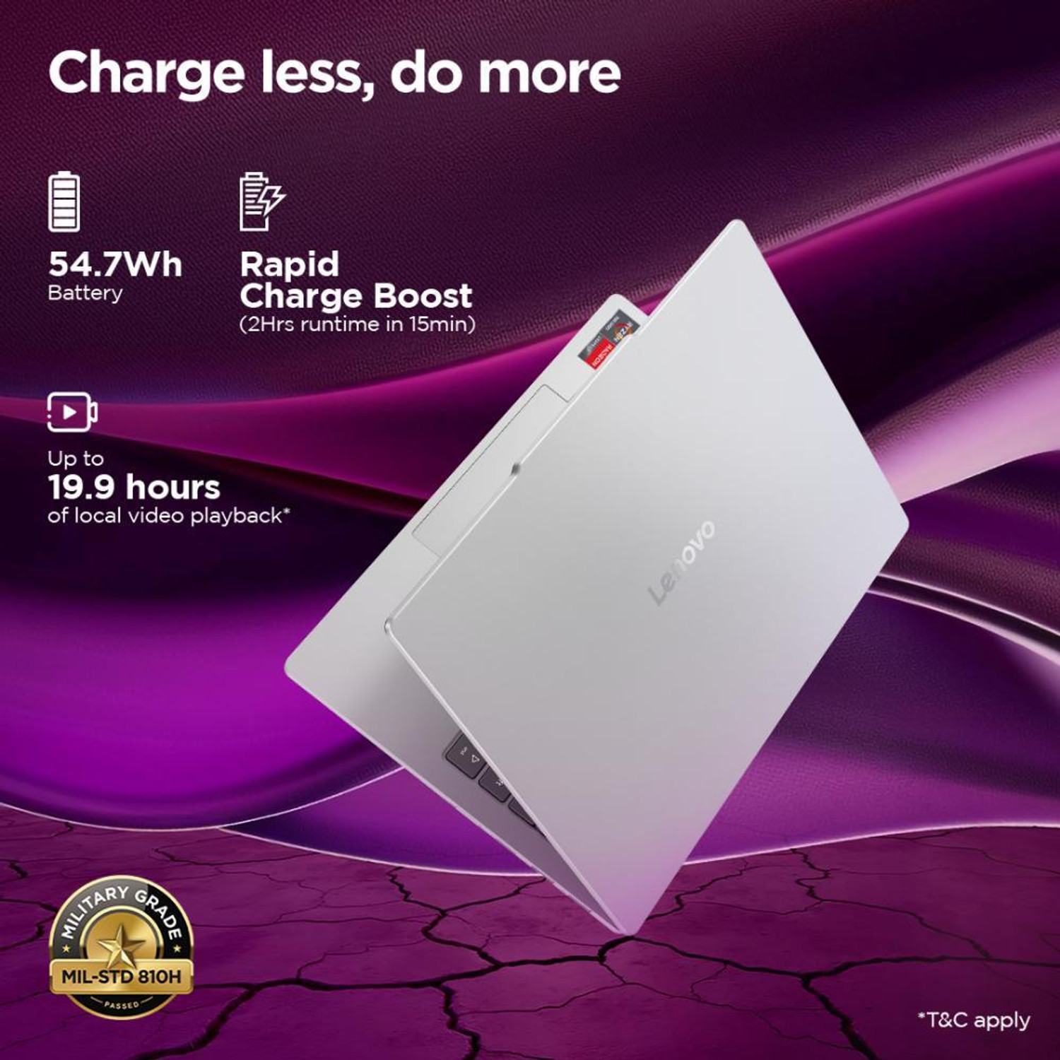 Image of Lenovo AMD Ryzen 5 Hexa Core 7535HS - (16 GB /512 GB SSD /Windows 11 Home) IdeaPad Slim 5 13ARP10 Thin and Light Laptop