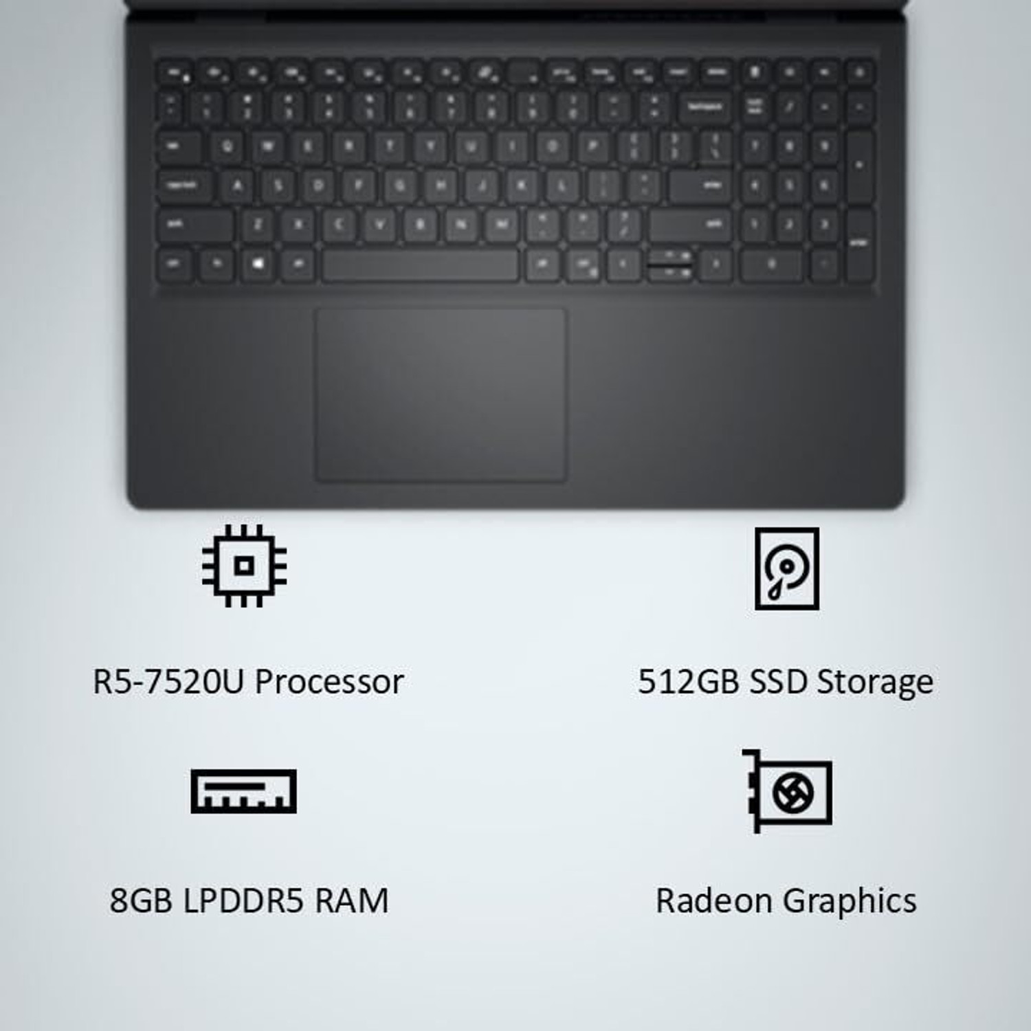 Image of DELL Inspiron 3535 AMD Ryzen 5 Quad Core 7520U - (8 GB /512 GB SSD /Windows 11 Home) Inspiron 3535 Thin and Light Laptop