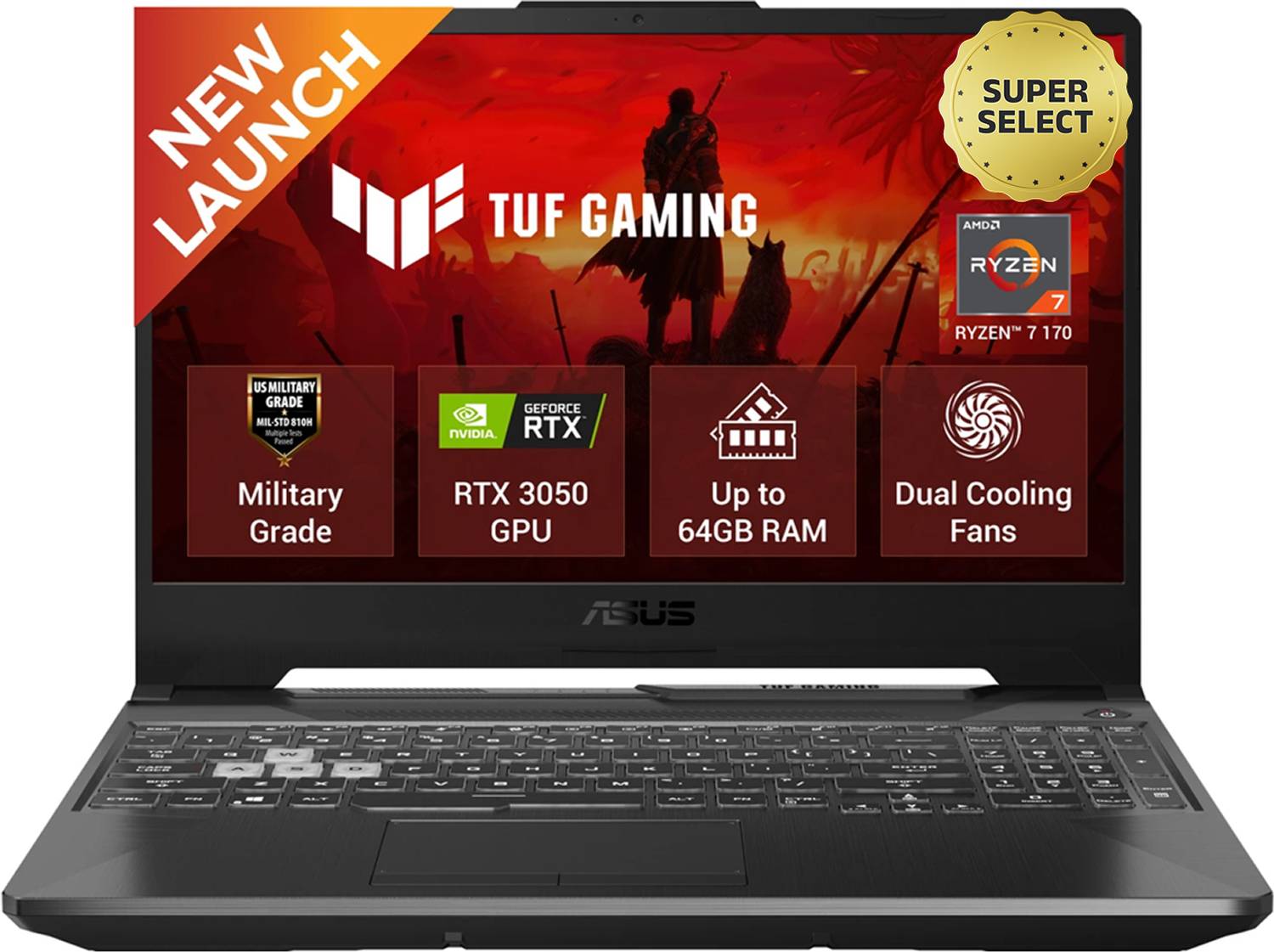 ASUS TUF Gaming A15 AMD Ryzen 7 170 16GB 512GB - Image 1