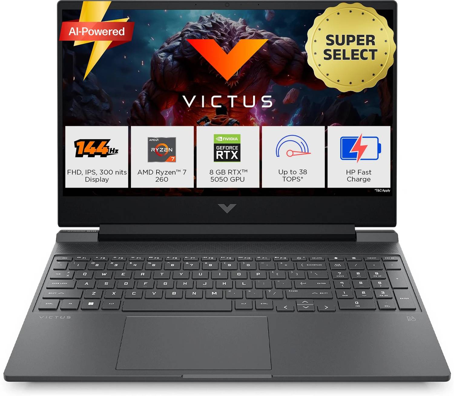 HP Victus AI AMD Ryzen 7 Octa Core 260 - (24 GB/1 TB SSD/Windows
