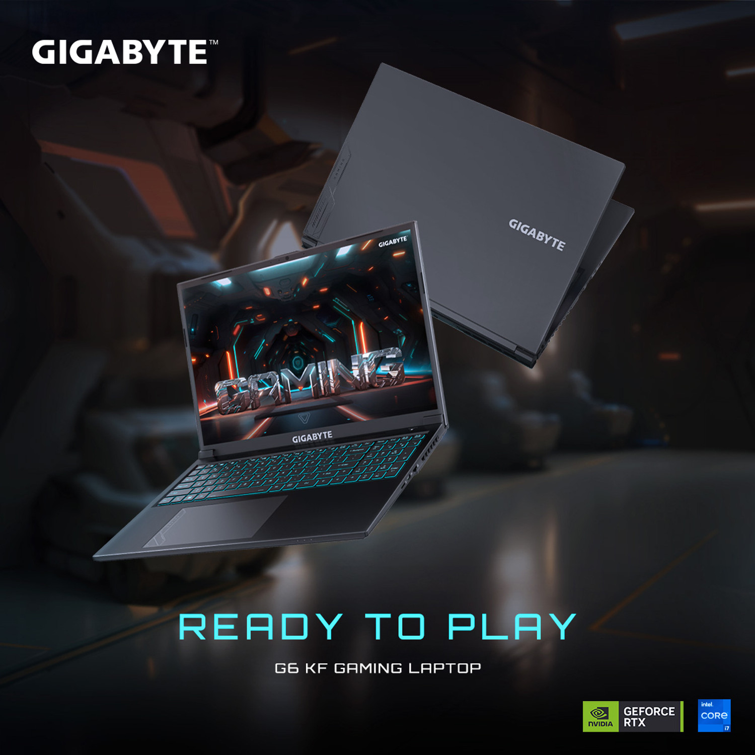 Image of GIGABYTE G Series Intel Core i7 13th Gen 13620H - (16 GB /1 TB SSD /Windows 11 Home /8 GB Graphics /NVIDIA GeForce RTX 4060) G6 KF-H3IN894KH Gaming Laptop