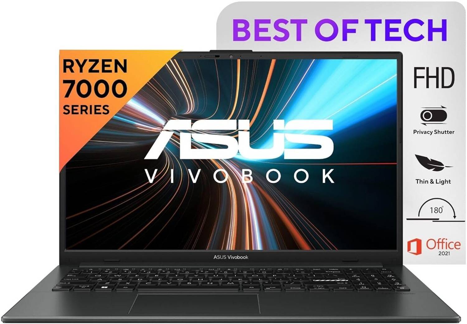 ASUS Vivobook GO 15 AMD Ryzen 5 Quad Core 7520U - (16 GB/512 GB