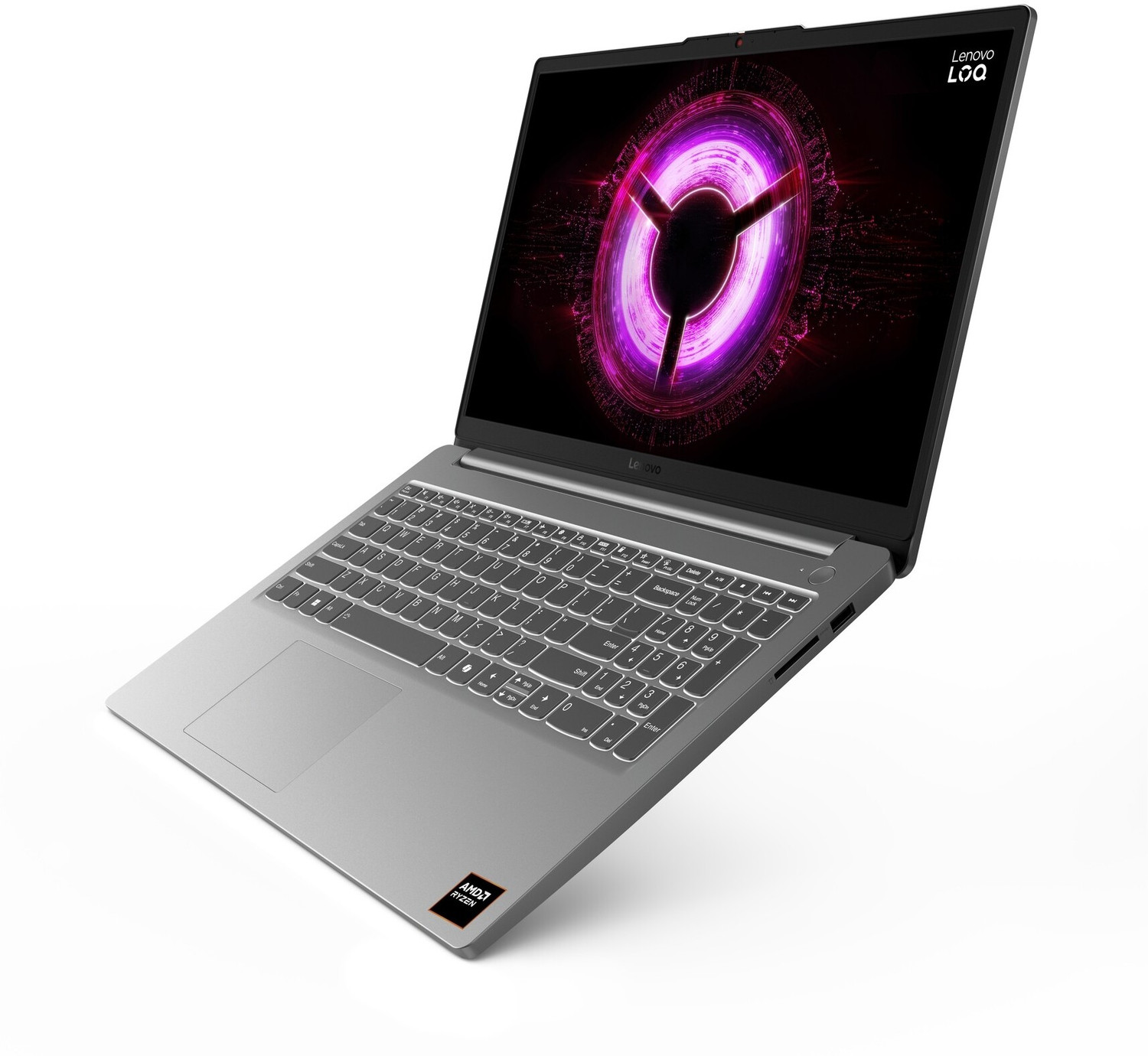 Image of Lenovo AMD Ryzen 7 Octa Core 170 - (16 GB /512 GB SSD /Windows 11 Home /4 GB Graphics /NVIDIA GeForce RTX 3050A) LOQ 15ARP10E Gaming Laptop