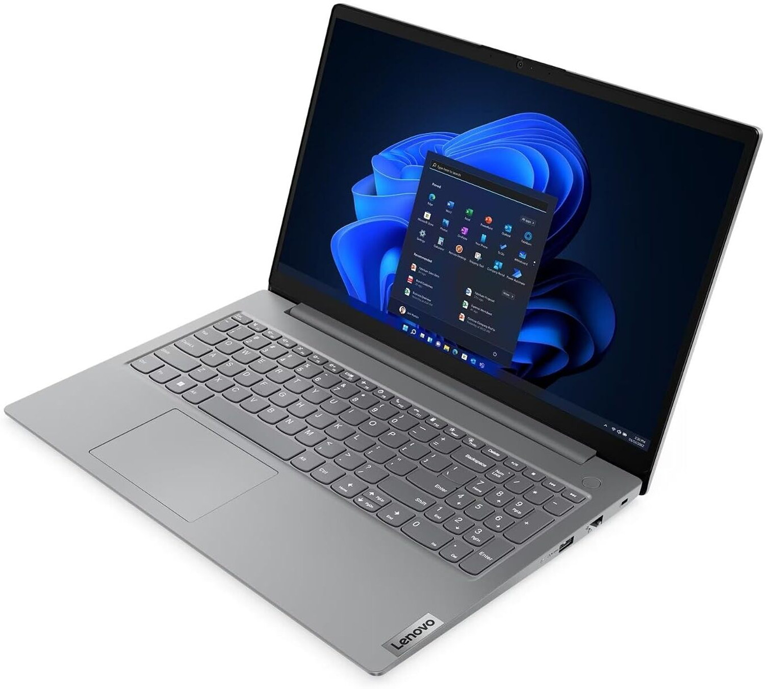 Image of Lenovo V 15 (2026) LPDDR5 5500Mhz AMD Ryzen 3 Quad Core 7320U - (8 GB /512 GB SSD /Windows 11 Pro) V 15 Thin and Light Laptop (15.6 inch, Arctic Grey, 1.5 kg, With MS Office)