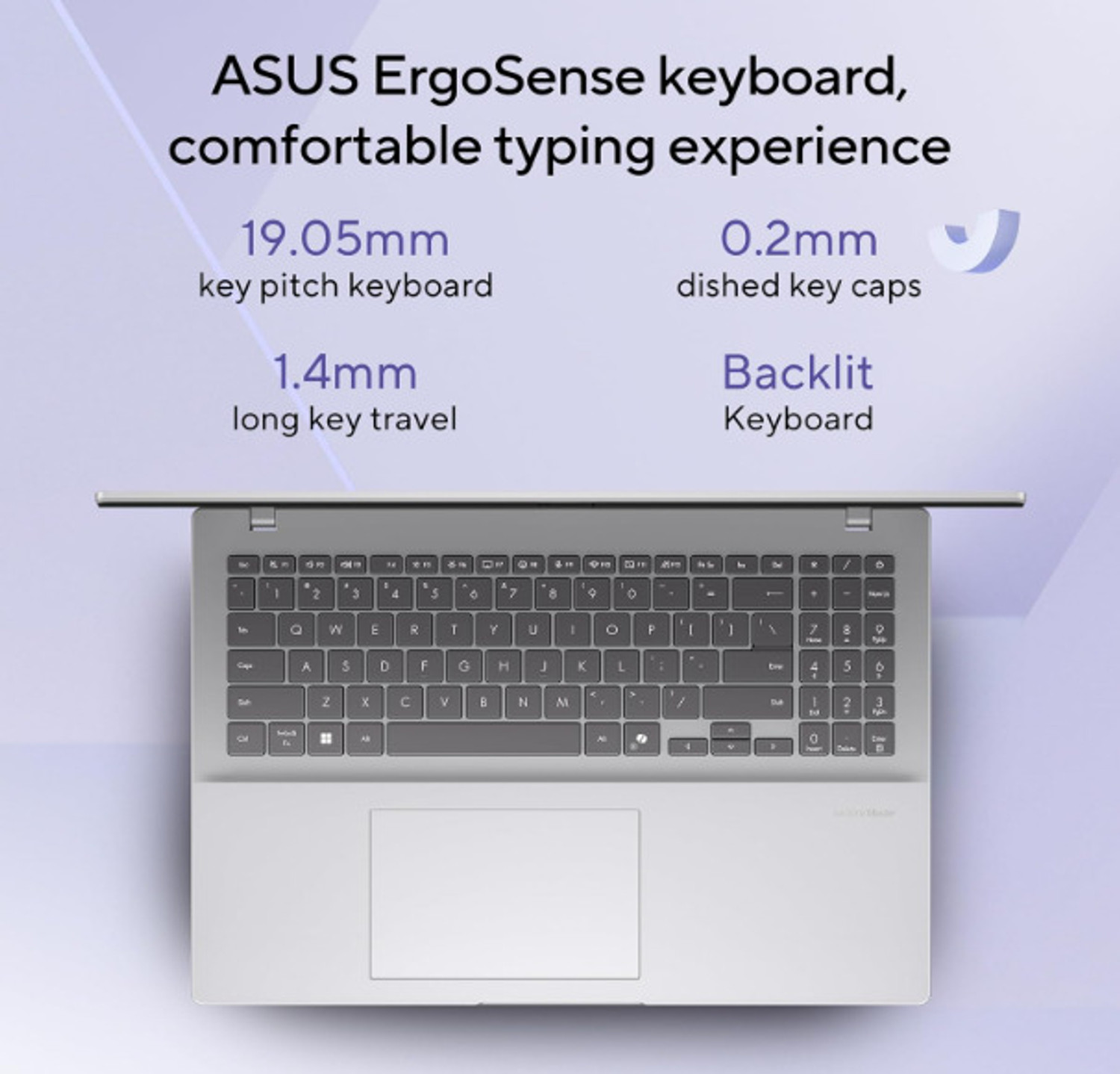 Image of ASUS Vivobook 16 (2025), Copilot + PC with Backlit Keyboard, AI PC Snapdragon X - (16 GB /512 GB SSD /Windows 11 Home) X1607QA-MB050WS Thin and Light Laptop
