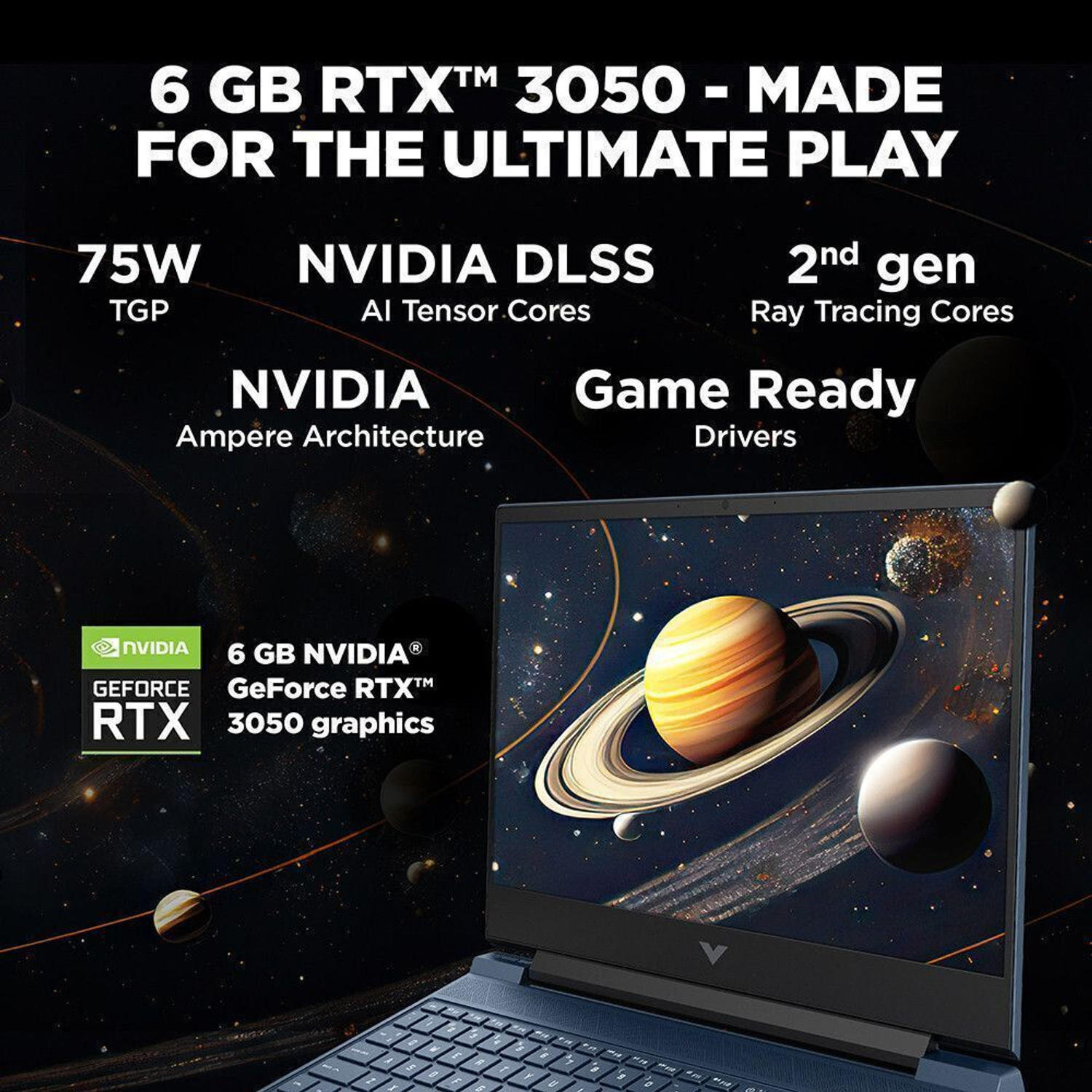 Image of HP Victus 15 Intel Core i5 13th Gen 13420H - (16 GB /512 GB SSD /Windows 11 Home /6 GB Graphics /NVIDIA GeForce RTX 3050) 15-fa1327TX Gaming Laptop