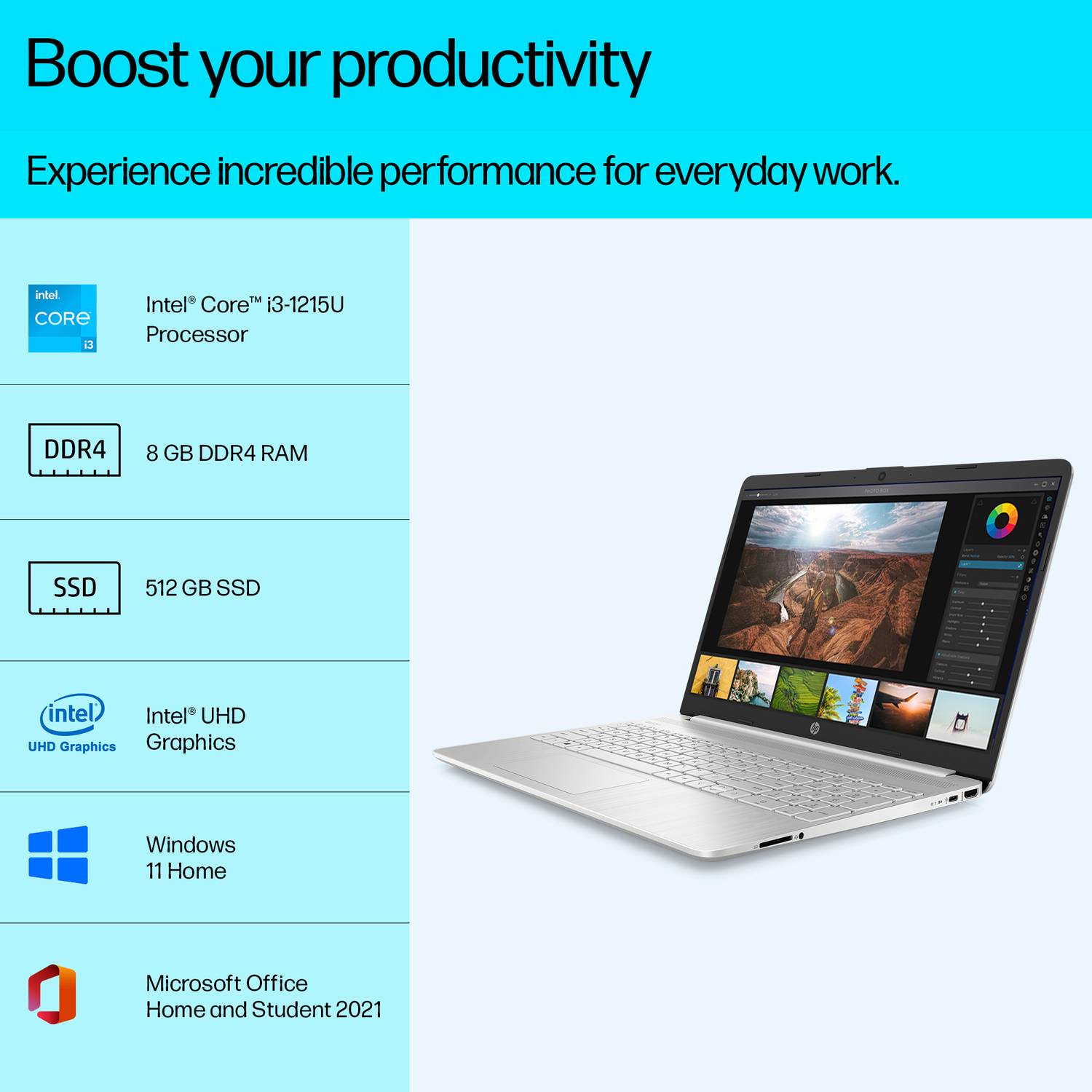 HP Intel Core i3 12th Gen 1215U - (8 GB/1 TB SSD/Windows 11 Home
