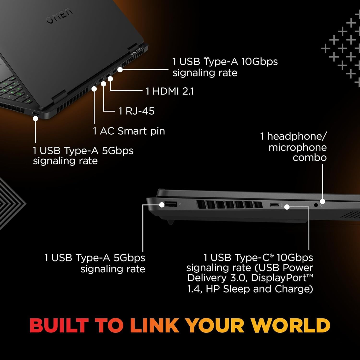 Image of HP AMD Ryzen 9 16 Core 8th Gen - (24 GB /1 TB SSD /Windows 11 Home /8 GB Graphics /NVIDIA GeForce RTX NVIDIA GeForce RTX 5070) ap0182AX Gaming Laptop