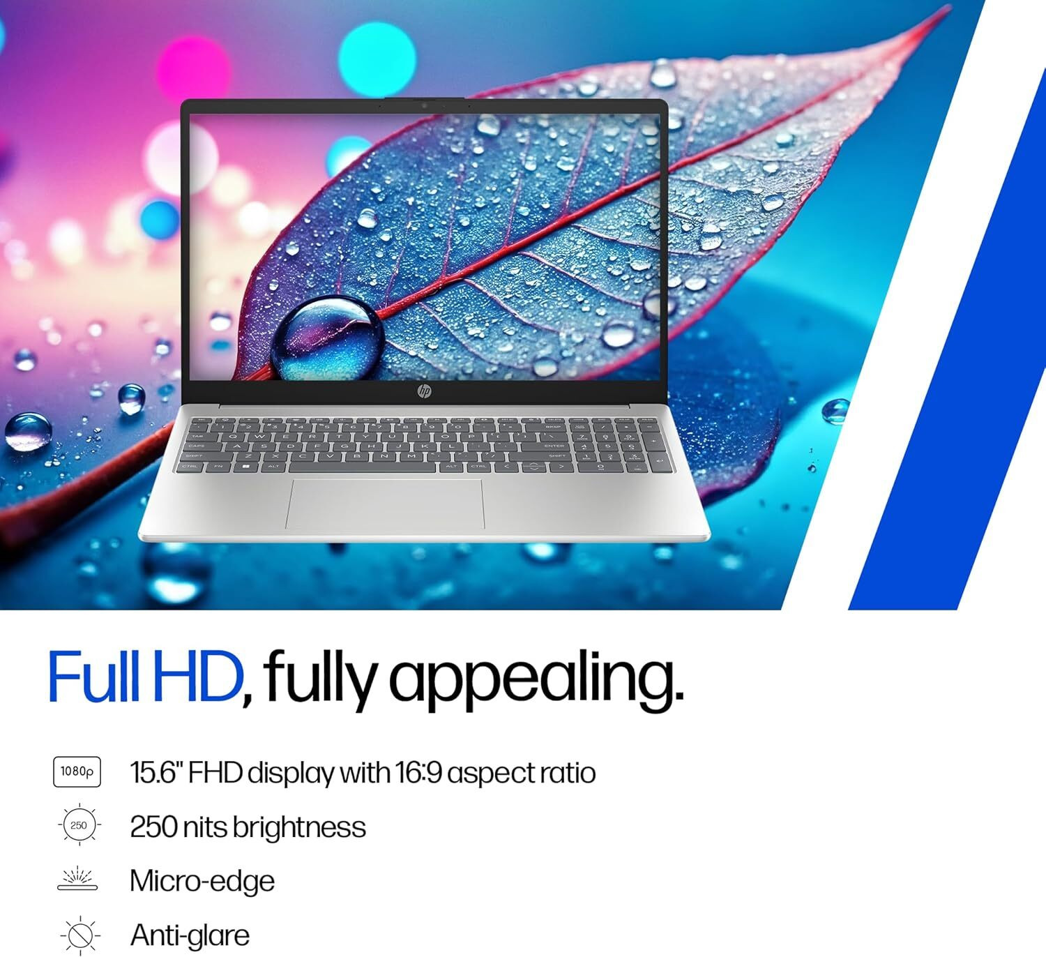 Image of HP 15 with Office 2024 Intel Core 3 14th Gen 100U - (8 GB /512 GB SSD /Windows 11 Home) 15-FD0883TU Laptop