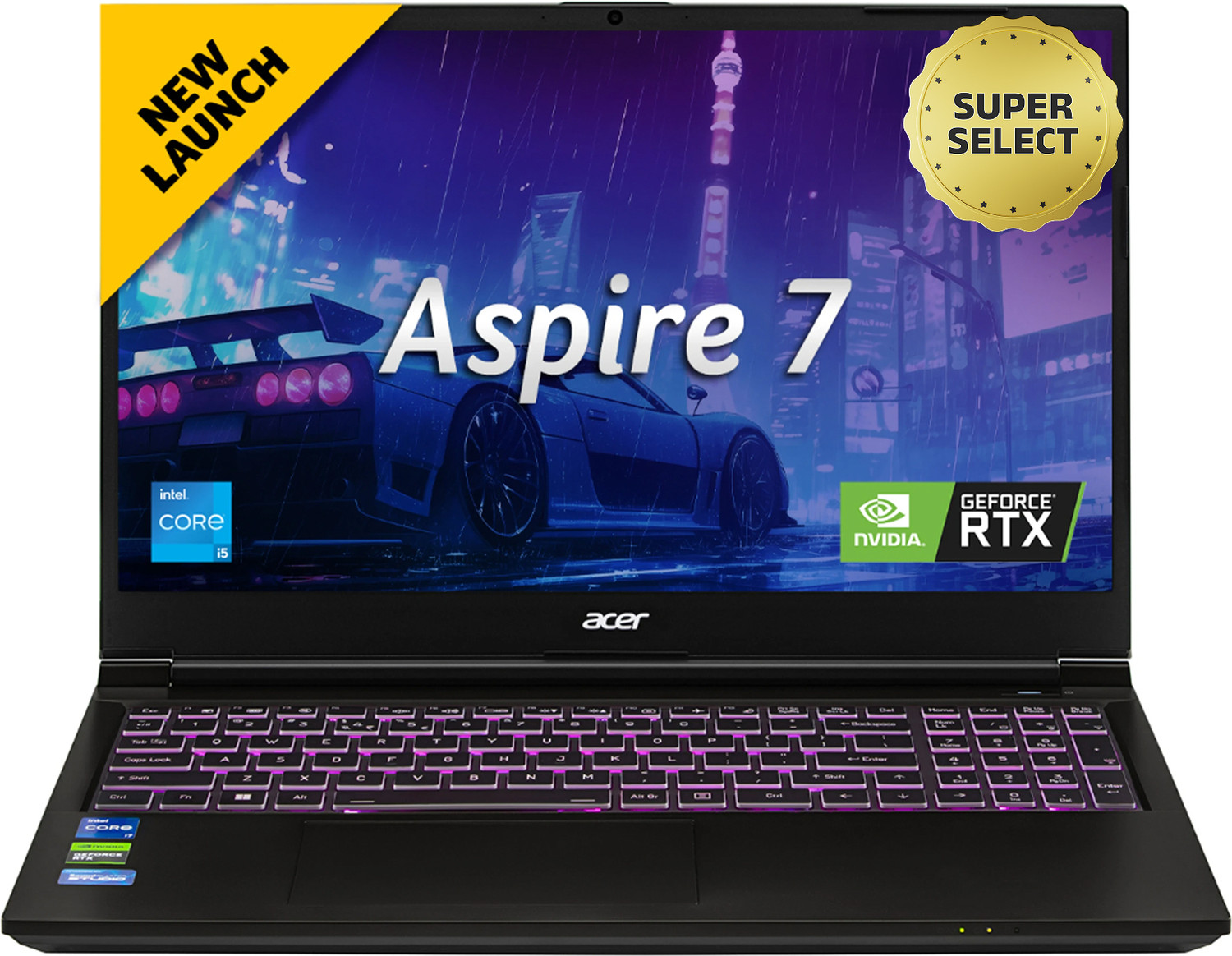 Image of Acer Aspire 7 Intel Core i7 13th Gen 13620H - (16 GB /1 TB SSD /Windows 11 Home /6 GB Graphics /NVIDIA GeForce RTX 3050 /144 Hz) A715-79G Gaming Laptop