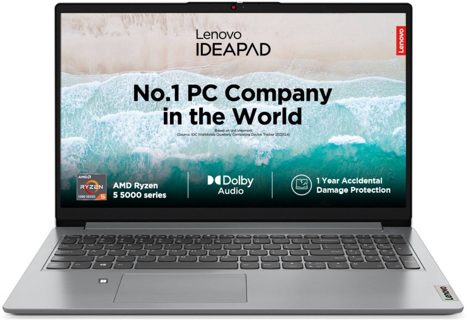 箱ありLenovo IdeaPad 8GB / 512GB / 14インチグレー Lenovo IdeaPad 1 AMD Ryzen 5 Hexa Core 5500U - (8 GB/512 GB SSD