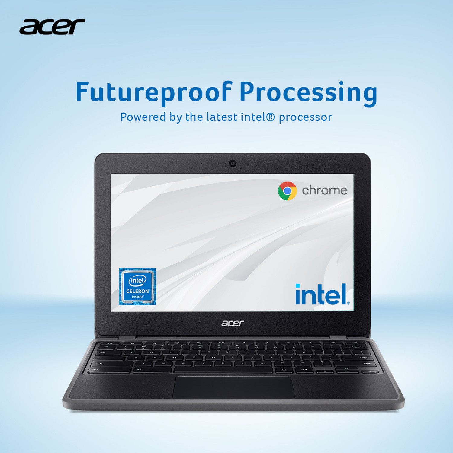 Image of Acer Chromebook Intel Celeron Dual Core N4500 - (4 GB /64 GB EMMC Storage /Chrome OS) C734-C2ED Chromebook