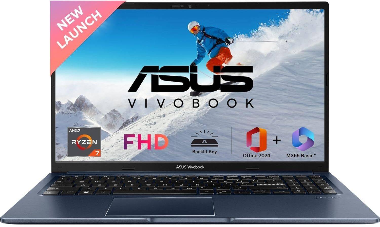 ASUS Vivobook 15 (2025) with Office 2024 + M365 Basic*, AMD Ryzen