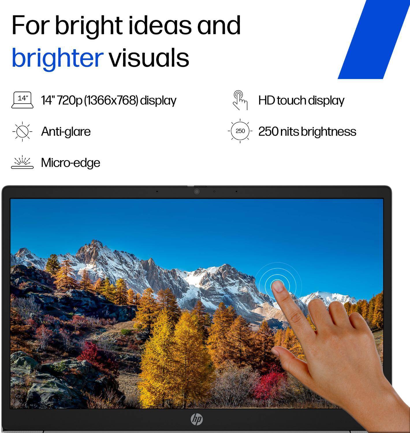 HP Chromebook 14a-nm0006MU MediaTek Kompanio 540 Silver - Image 5