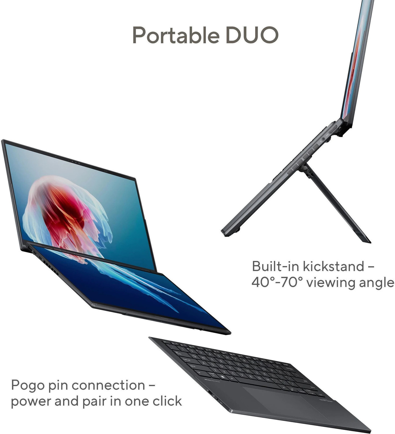 Image of ASUS Intel Core Ultra 7 Processor 255H Intel Core Ultra 7 2nd Gen - (32 GB /1 TB SSD /Windows 11 Home /16 GB Graphics) UX8406CA-QL297WS Laptop