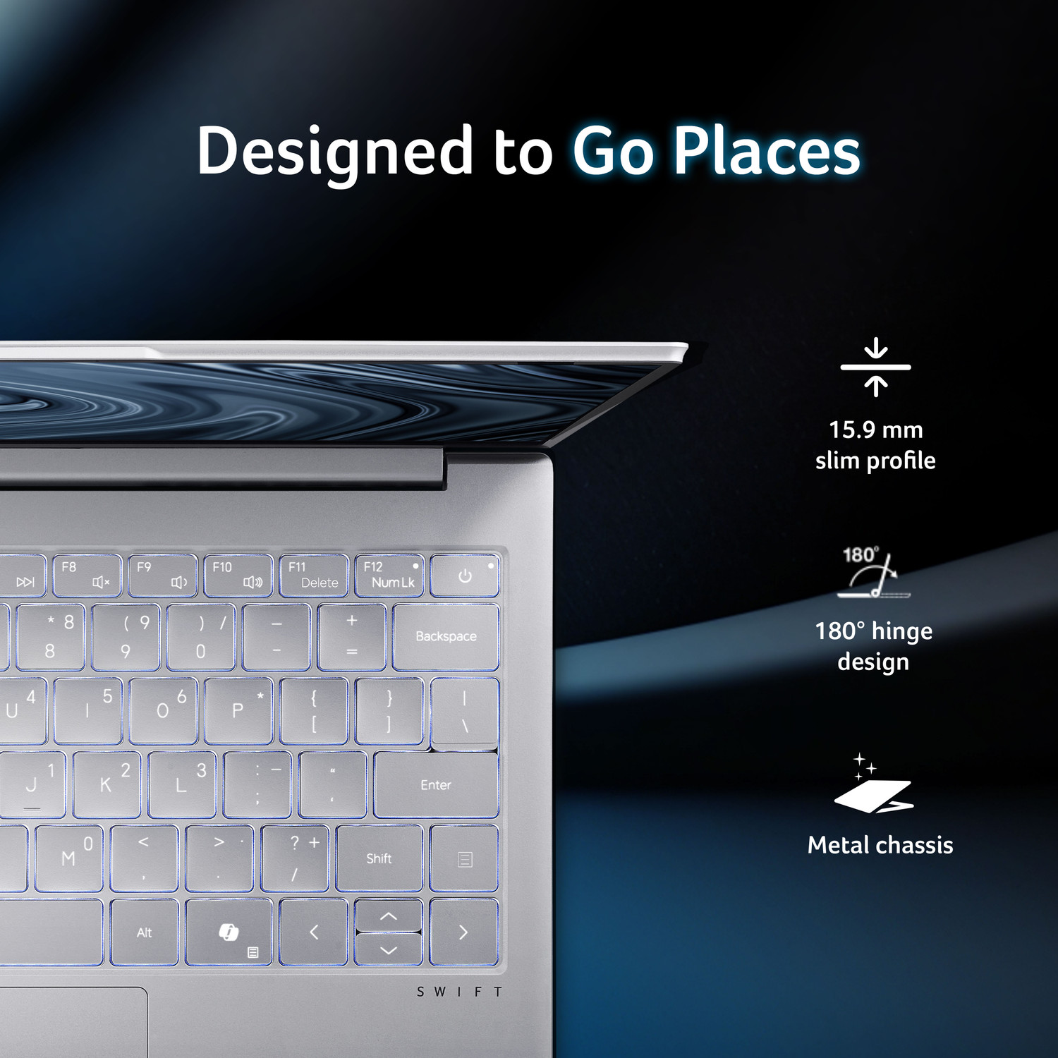 Image of Acer Swift Lite 14 Intel Core Ultra 5 115U - (16 GB /512 GB SSD /Windows 11 Home) SFL14-54M Thin and Light Laptop