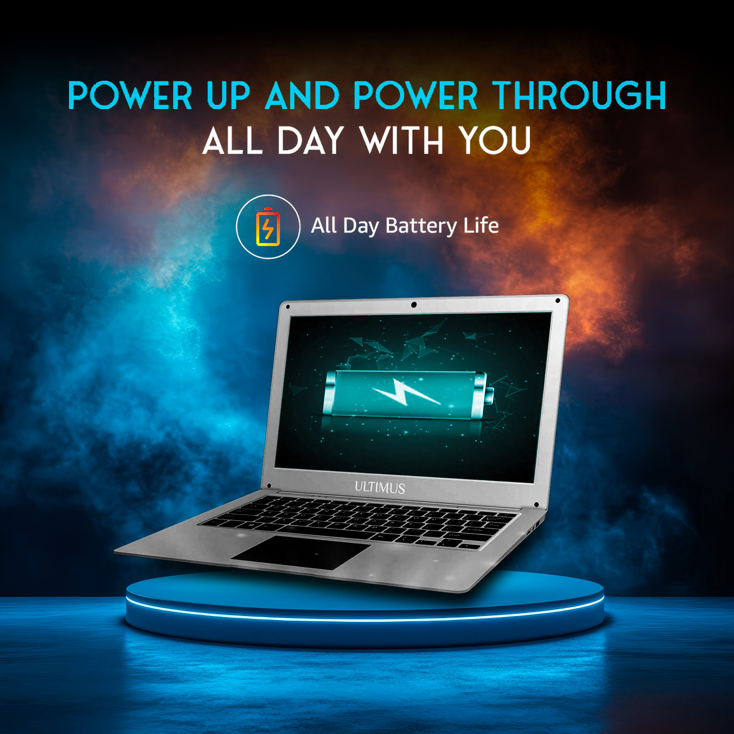 Image of Ultimus Intel Celeron Dual Core - (4 GB /128 GB EMMC Storage /Windows 11 Home) NU14U4INC43BN-GR Laptop