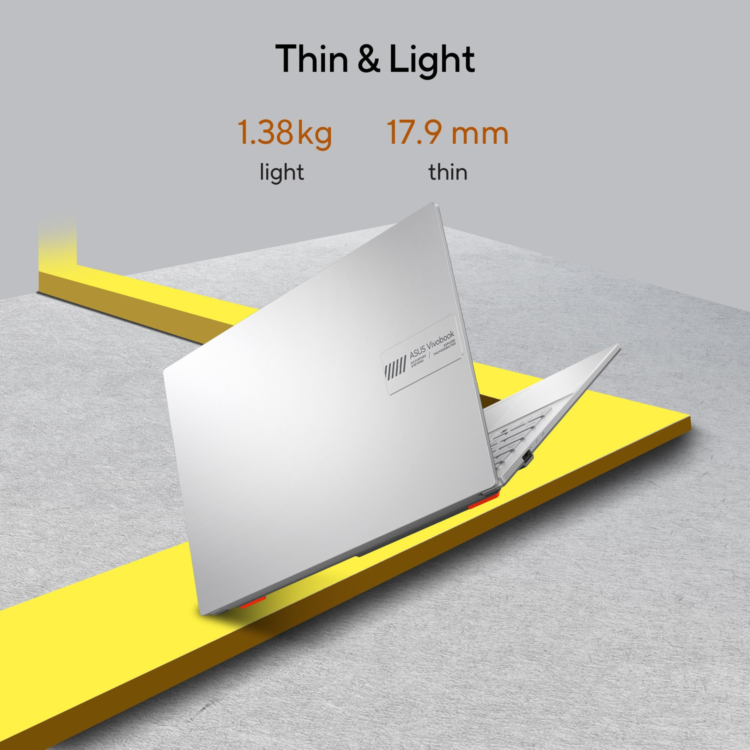 Image of ASUS Vivobook Go 14 (2025) with Office 2024 + M365 Basic* AMD Ryzen 3 Quad Core 7320U - (8 GB /512 GB SSD /Windows 11 Home) E1404FA-NK3321WS | E1404FA-EB2321WS| E1404FA-EB900WS Thin and Light Laptop