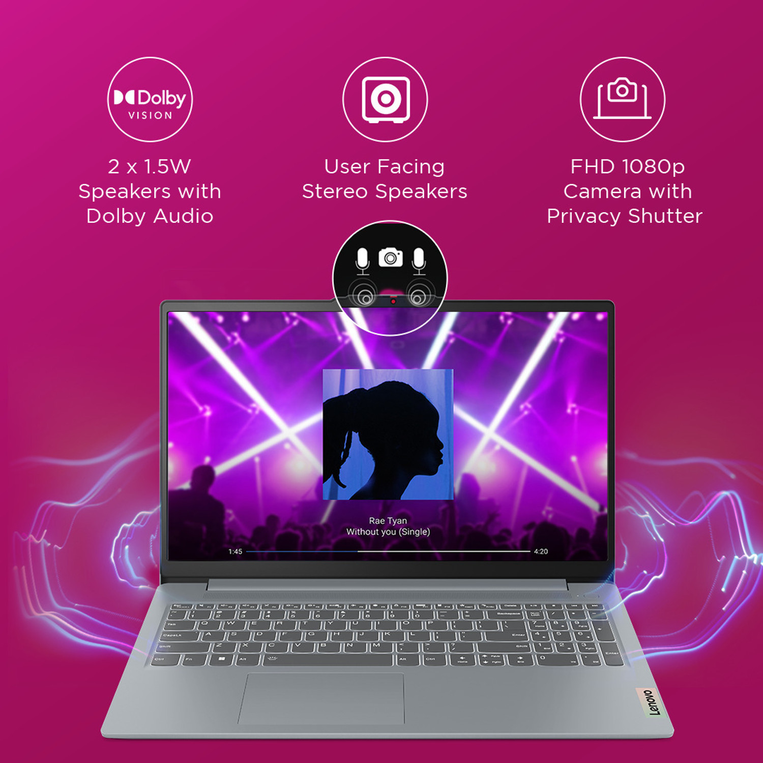Image of Lenovo IdeaPad Slim 3 Intel Core i3 13th Gen 1315U - (8 GB /512 GB SSD /Windows 11 Home) IdeaPad Slim 3 15IRU8 Thin and Light Laptop