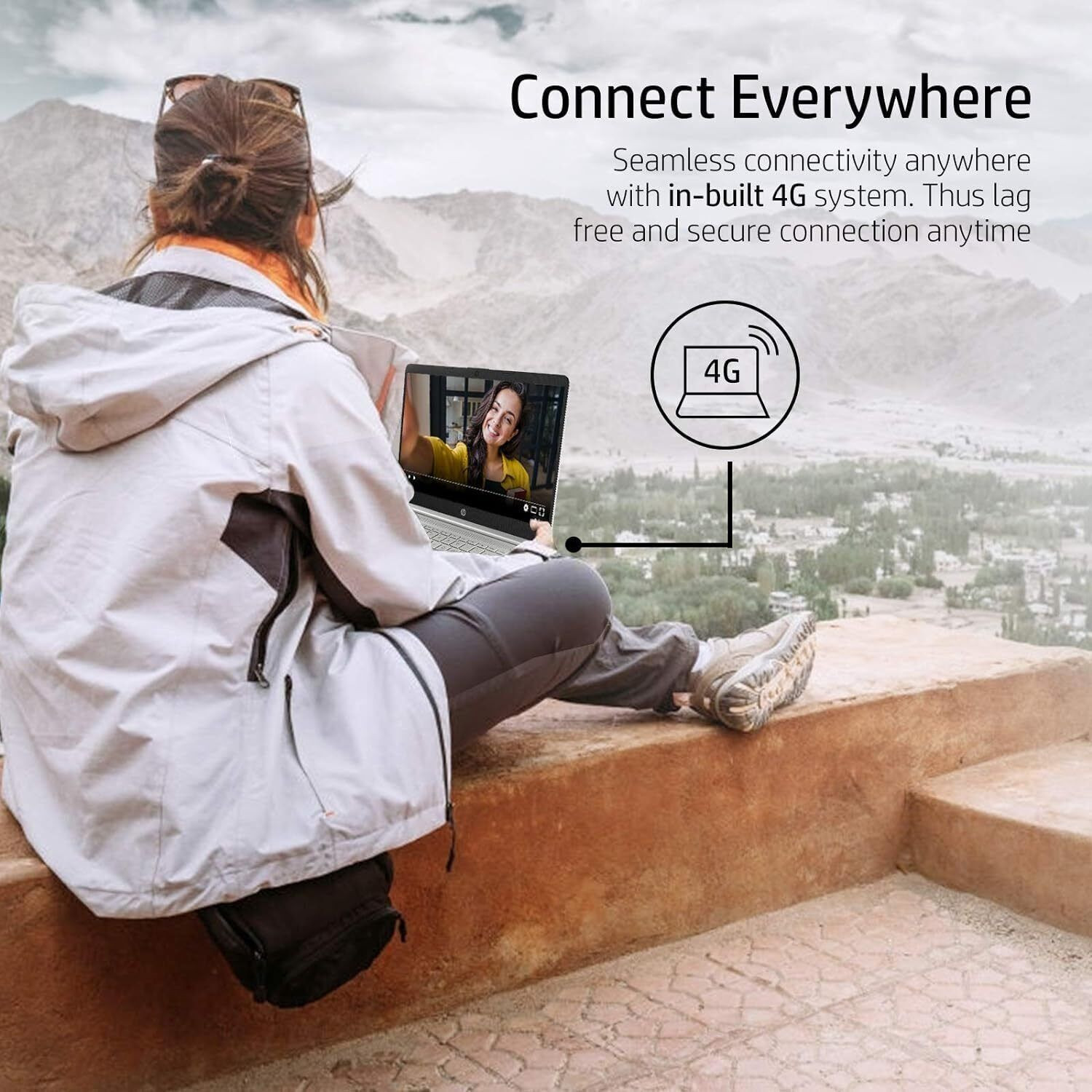 Image of HP 14s Intel Core i3 11th Gen 1115G4 - (8 GB /512 GB SSD /Windows 11 Home) 14s-ef1002tu Thin and Light Laptop with inbuilt 4G LTE