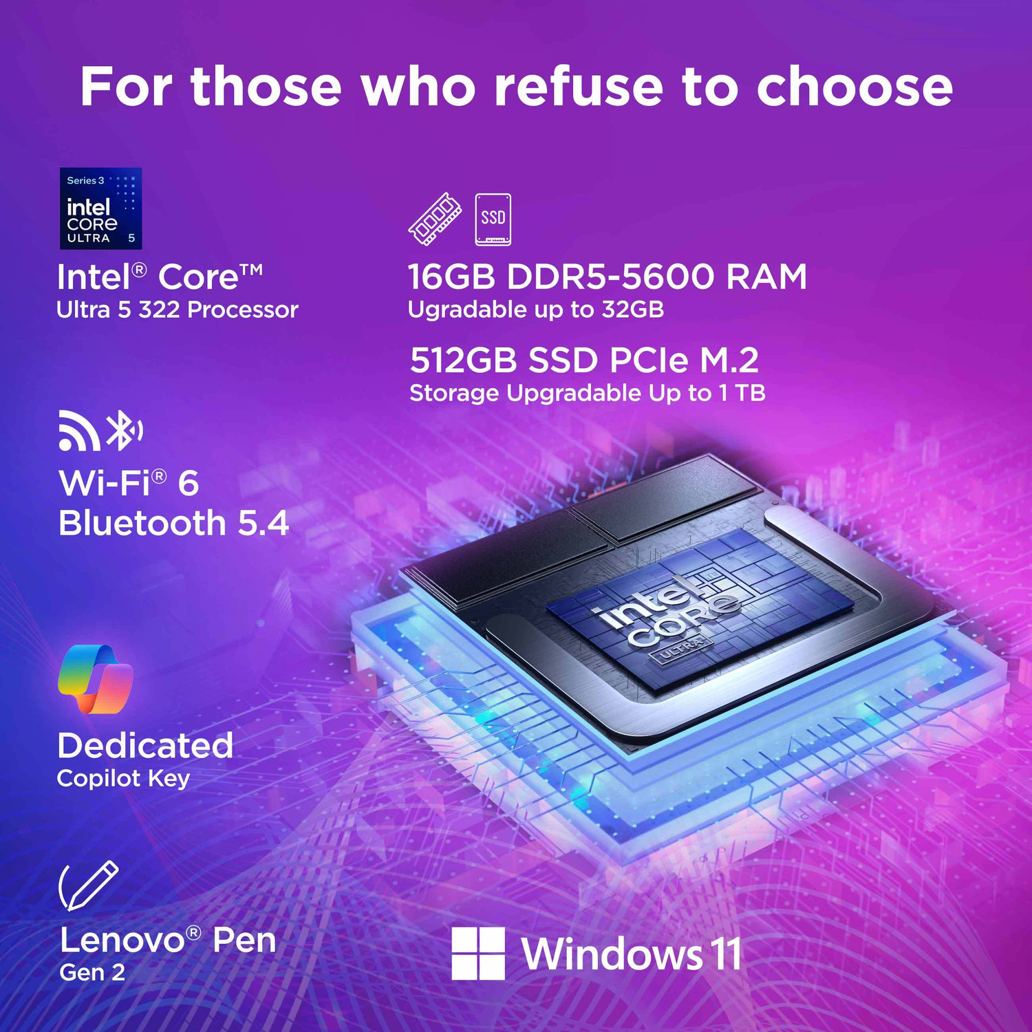 Image of Lenovo IdeaPad 5 2-in-1 (Gen 11) Next-Gen AI PC Intel Core Ultra 5 Series 3 322 - (16 GB /512 GB SSD /Windows 11 Home) IdeaPad 5 2-in-1 14IPH11 2 in 1 Laptop