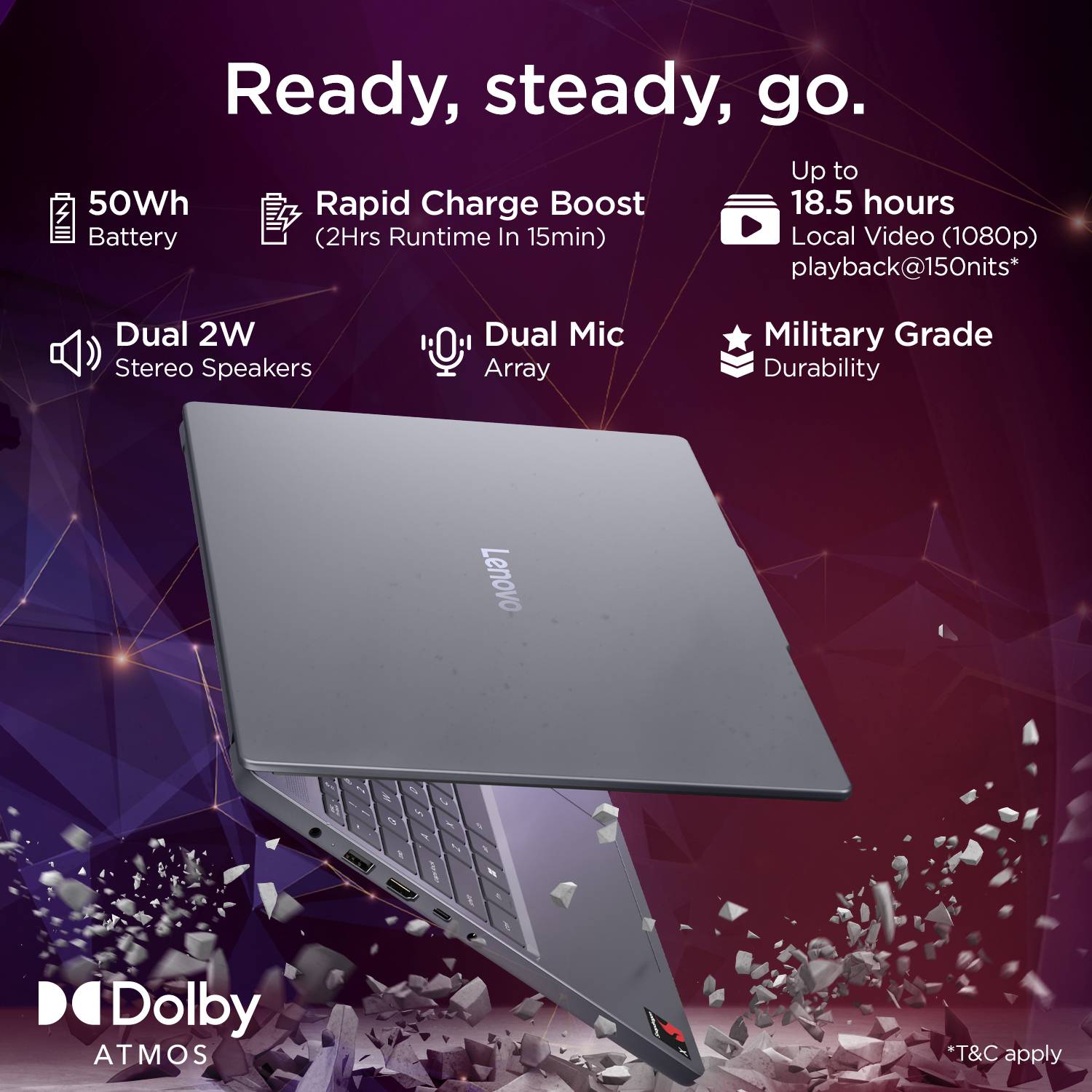 Lenovo IdeaPad Slim 3 Qualcomm Snapdragon X - (16 GB/512 GB SSD