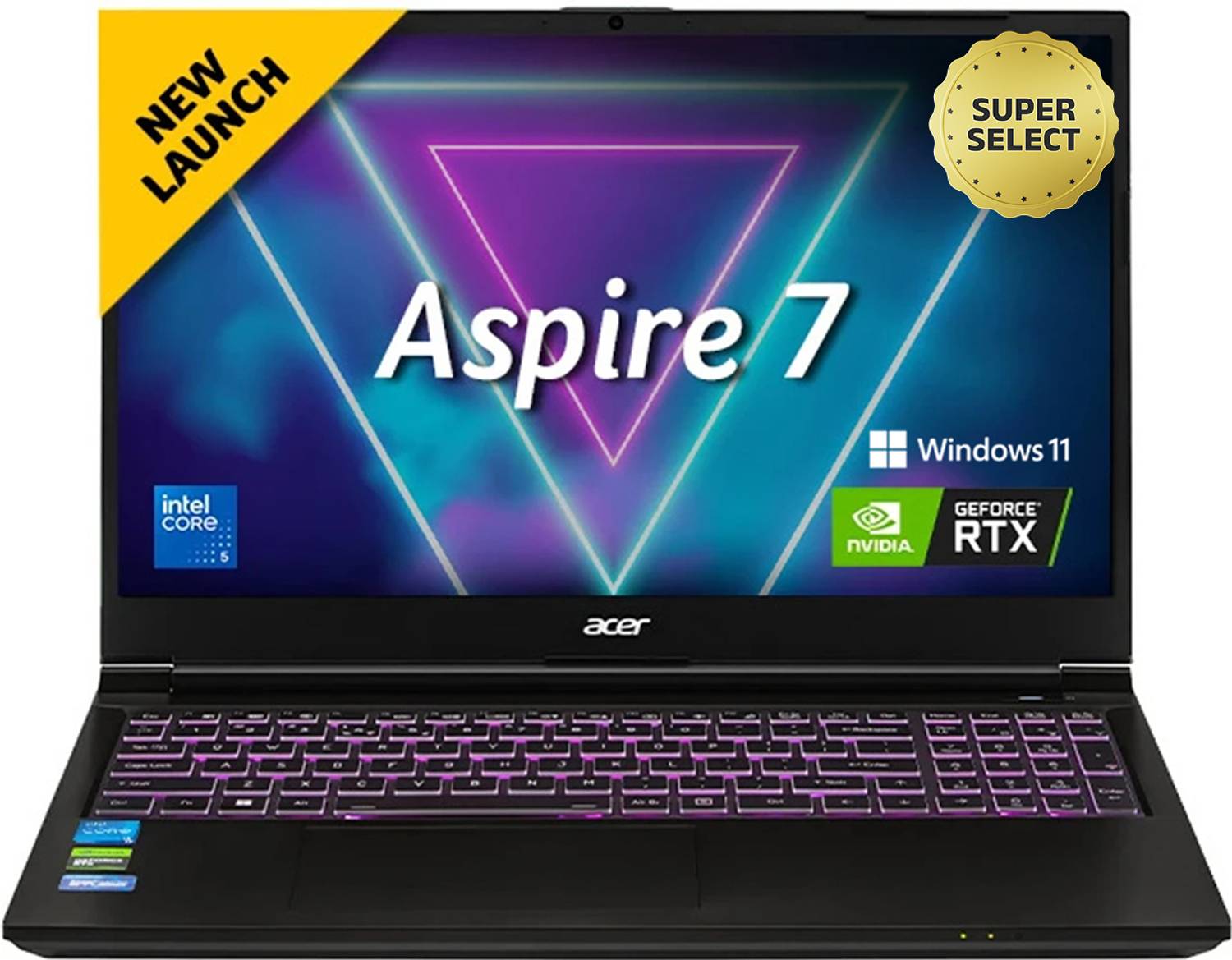 Acer Aspire 7 (i5 14th Gen) Intel Core 5 210H - (16 GB/512 GB SSD