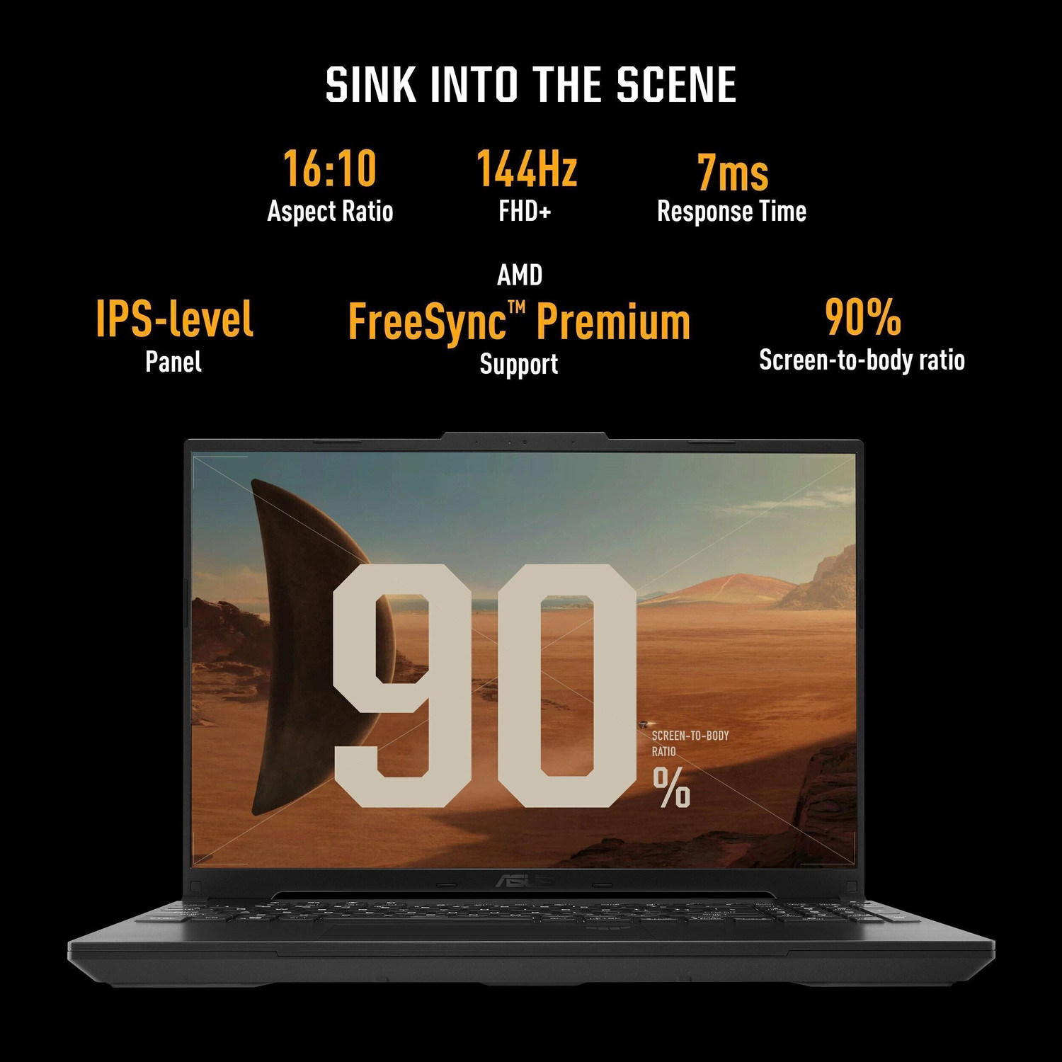 Image of ASUS TUF Gaming A16 Advantage Edition AMD Ryzen 7 Octa Core 7435HS - (16 GB /512 GB SSD /Windows 11 Home /8 GB Graphics /AMD Radeon RX 7600S) FA617NSR-RL083W Gaming Laptop