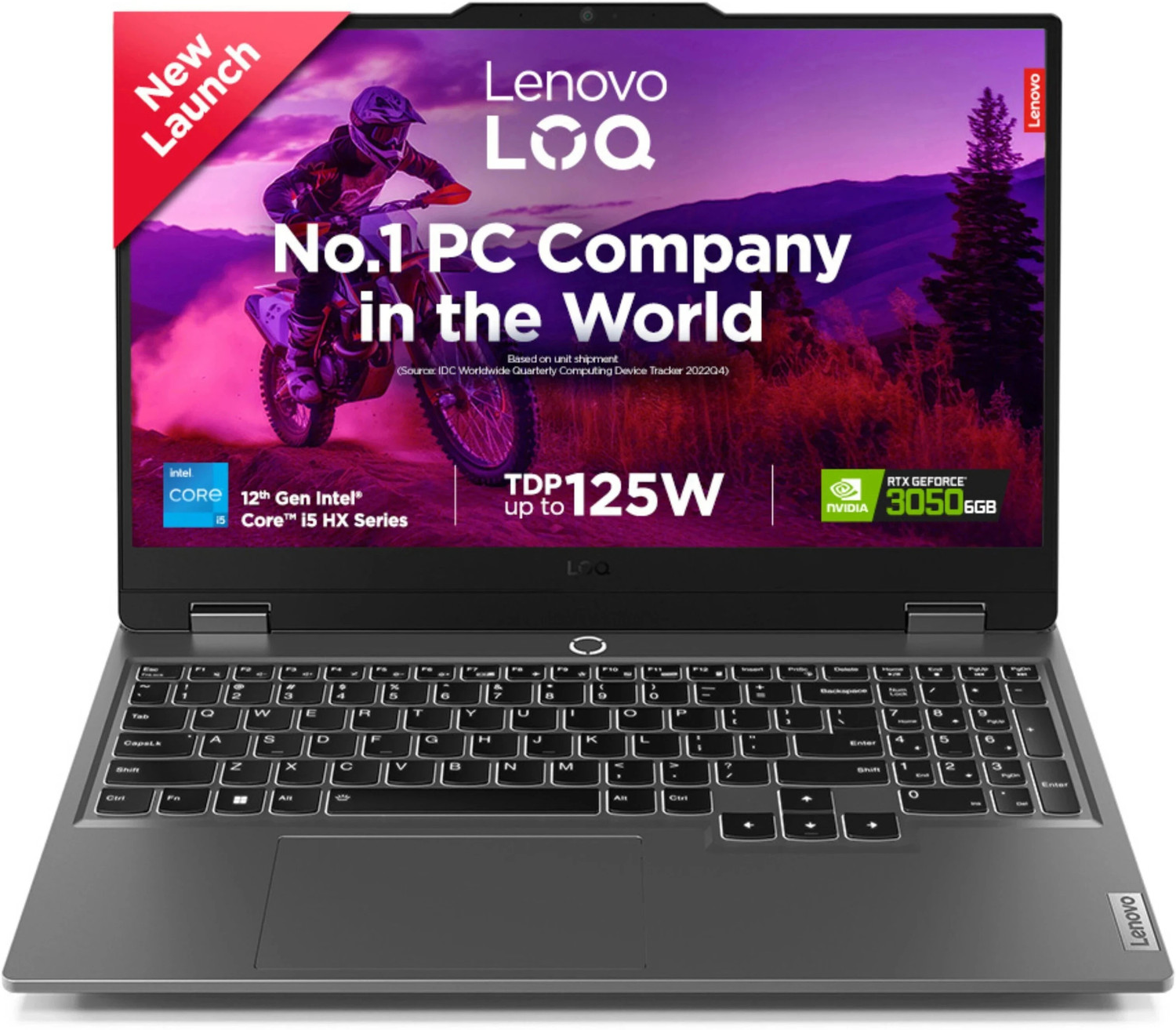 Image of Lenovo LOQ Intel Core i5 12th Gen 12450HX - (16 GB /512 GB SSD /Windows 11 Home /6 GB Graphics /NVIDIA GeForce RTX 3050) 15IAX9 Gaming Laptop