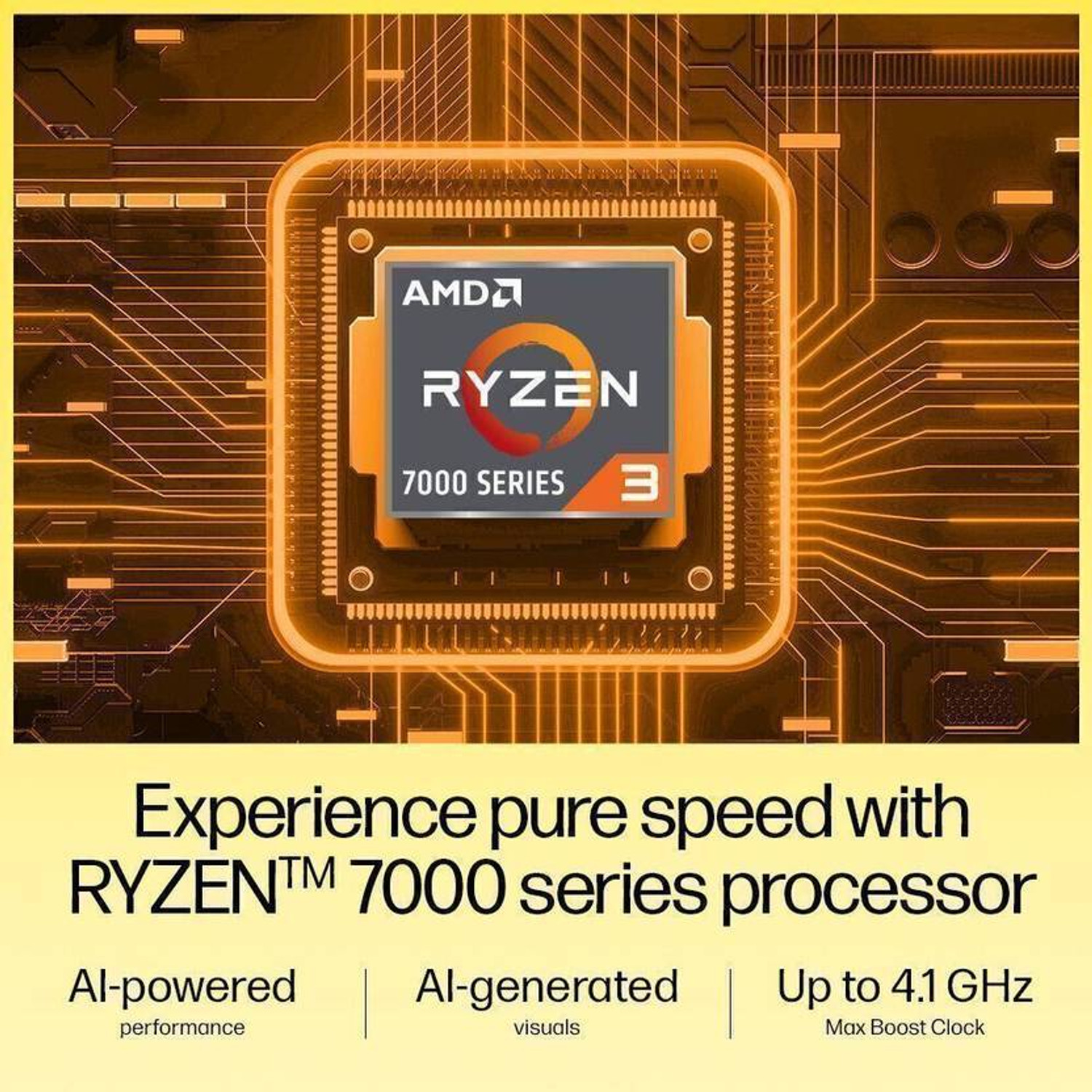 Image of HP 15 (2024) AMD Ryzen 3 Quad Core 7320U - (8 GB /512 GB SSD /Windows 11 Home) 15-fc0500AU / 15-fc0154AU Thin and Light Laptop