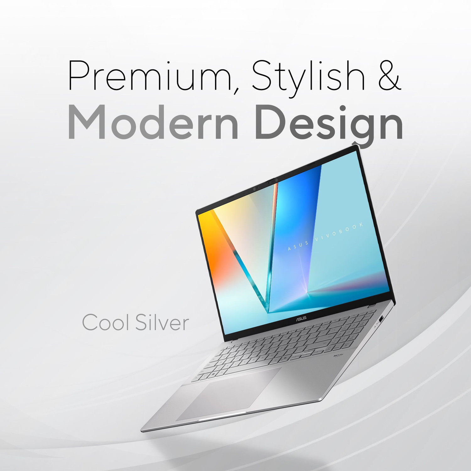 Image of ASUS Vivobook S16 OLED (2025) with Backlit Keyboard, Metal Body*, Snapdragon X - (16 GB /512 GB SSD /Windows 11 Home) S3607QA-SH075WS Thin and Light Laptop