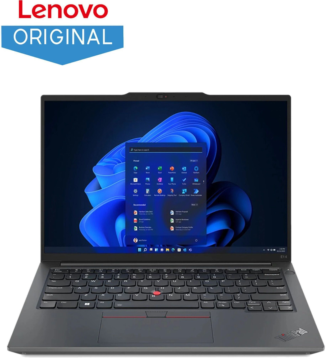 Image of Lenovo ThinkPad E14 AMD Ryzen 5 Hexa Core 7530U - (8 GB /512 GB SSD /Windows 11 Home) TP E14 Gen 5 Thin and Light Laptop