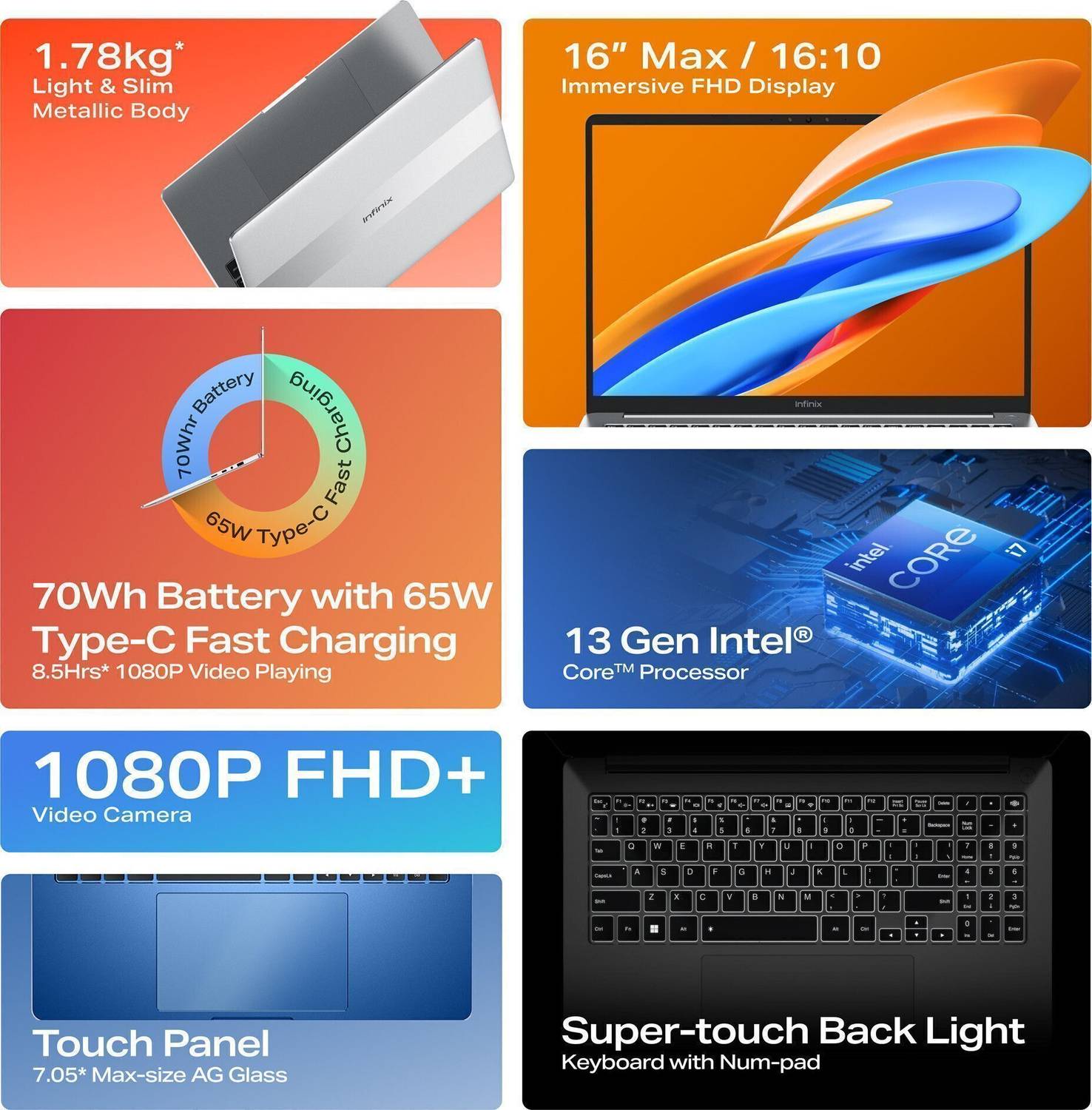 Infinix Y4 Max Series Intel Core i5 13th Gen 1335U - (16 GB/512 GB
