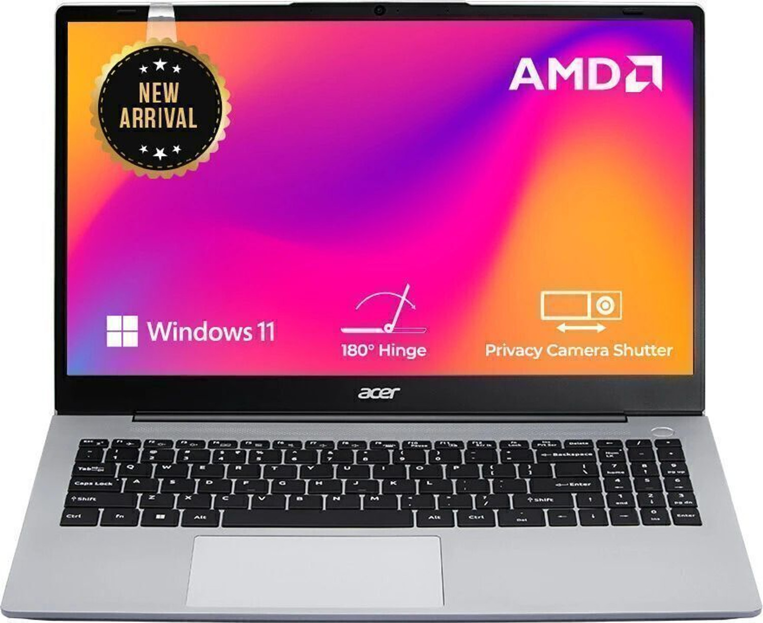 Image of Acer Aspire 15 AMD Office 2024 + M365 Basic AMD Ryzen 5 Hexa Core 7430U - (16 GB /512 GB SSD /Windows 11 Home) Aspire AS15-42 Thin and Light Laptop