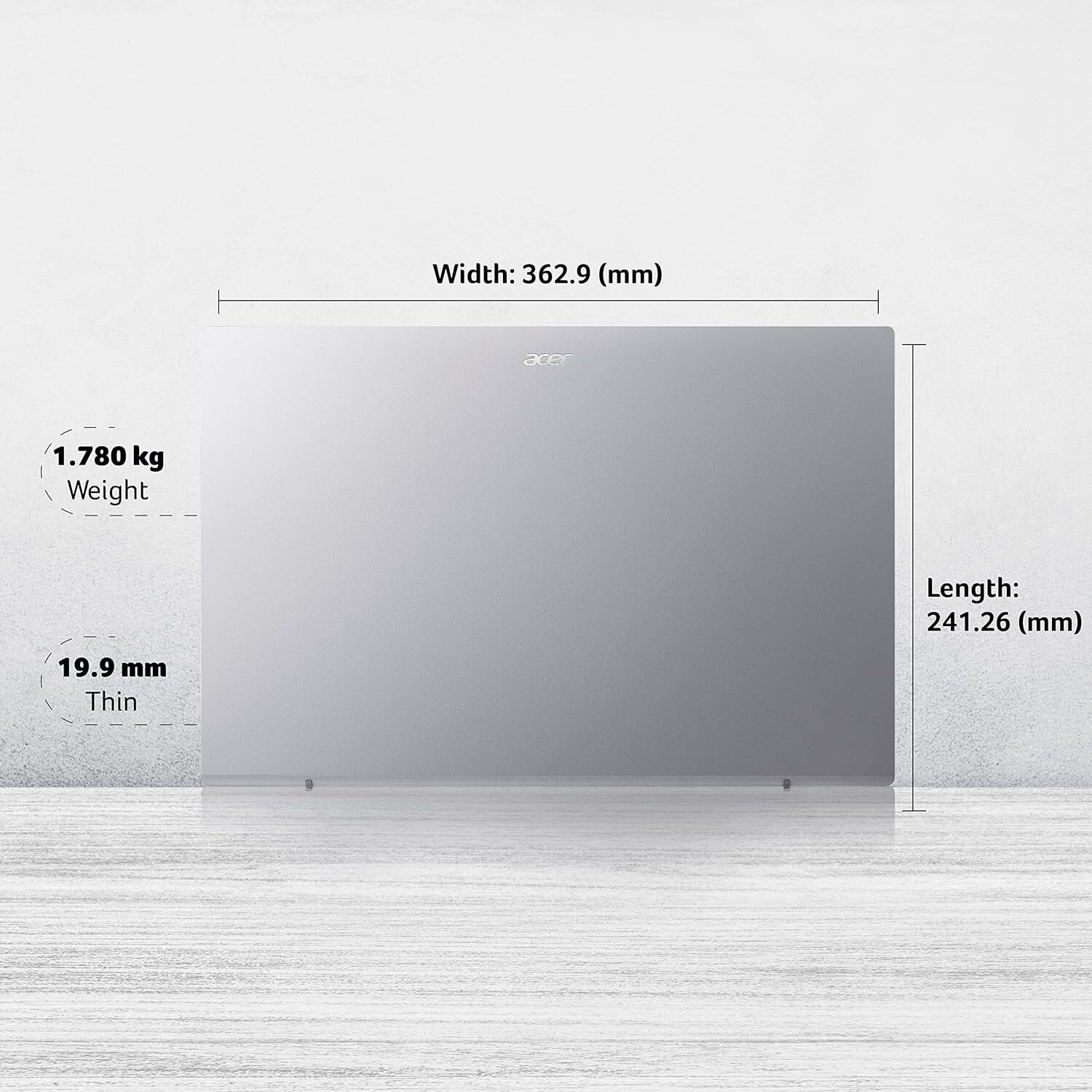Image of Acer Aspire 3 Intel Core i3 12th Gen 1215U - (8 GB /512 GB SSD /Windows 11 Home) A325-51 Thin and Light Laptop