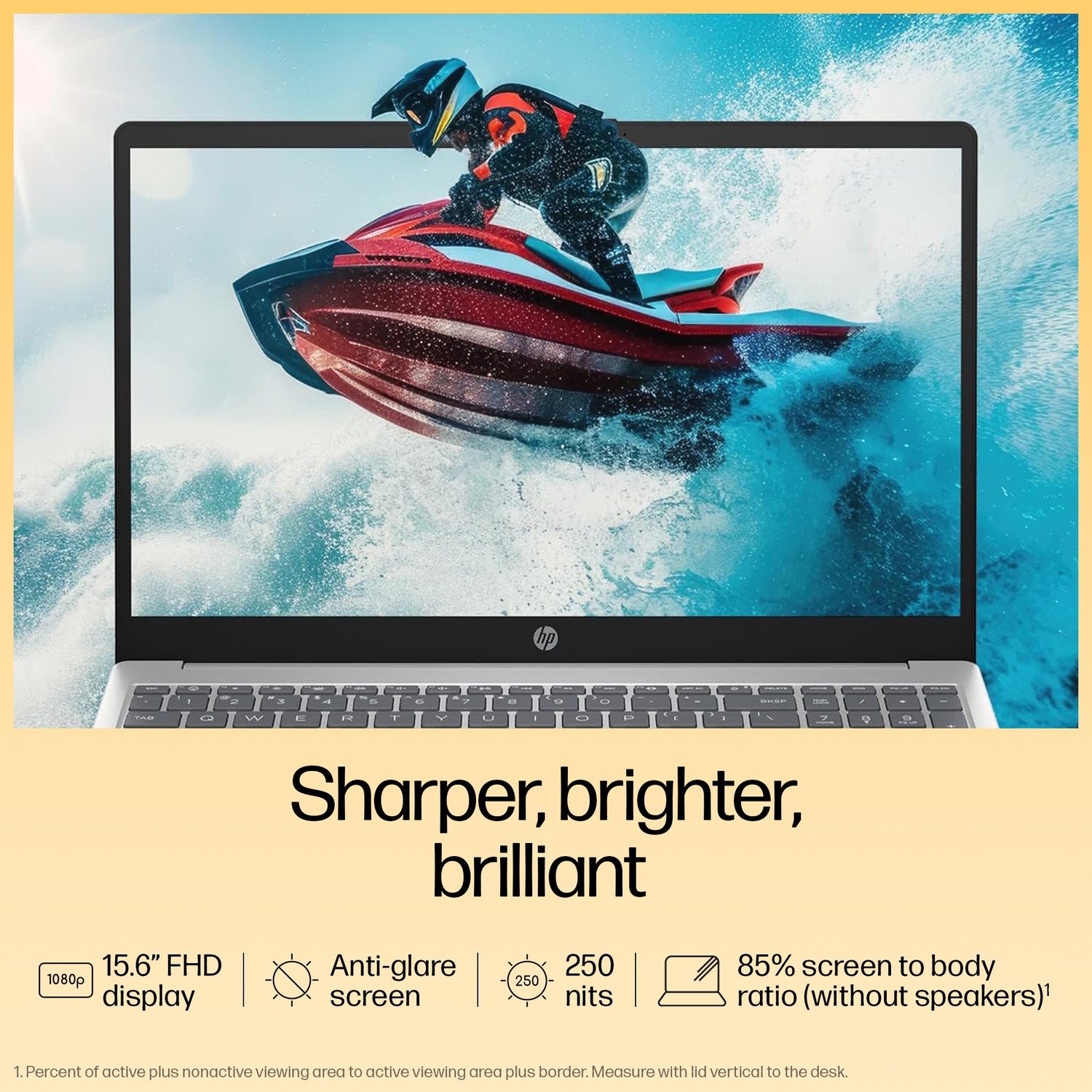 Image of HP 15 Laptop with Backlit Keyboard & MSO'2024, AMD Ryzen 7 Octa Core 7730U - (16 GB /512 GB SSD /Windows 11 Home) 15-fc0390AU Thin and Light Laptop