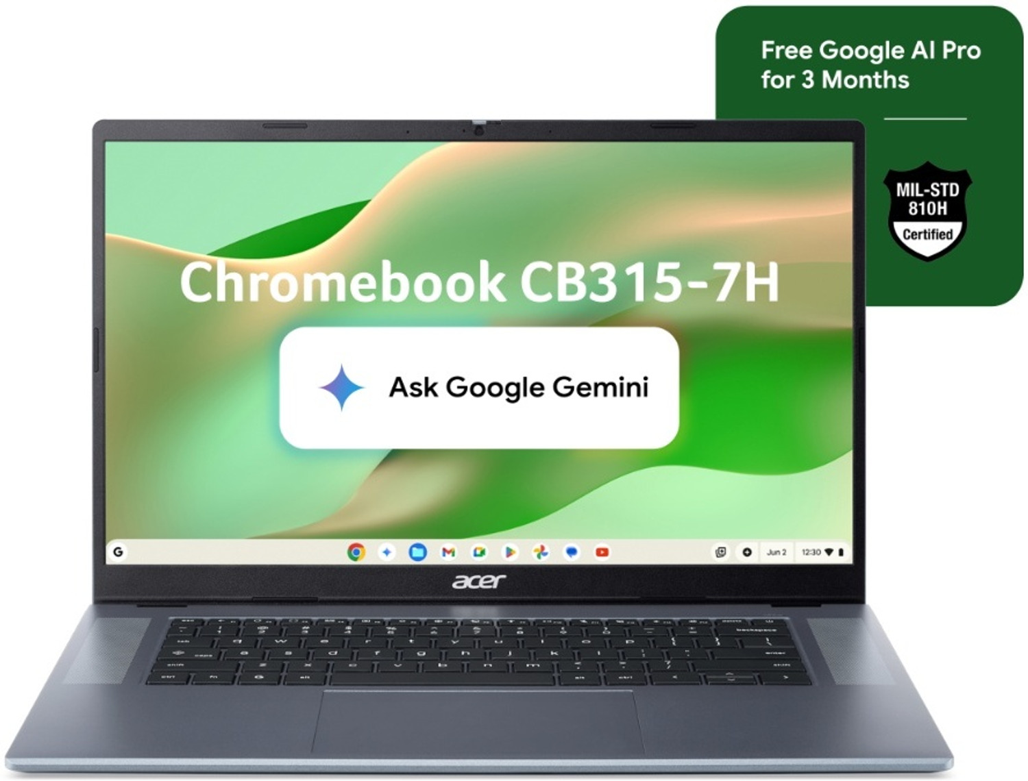 Image of Acer Chromebook Intel Core 3 N50 - (4 GB /64 GB EMMC Storage /Chrome OS) CB315-7H Chromebook