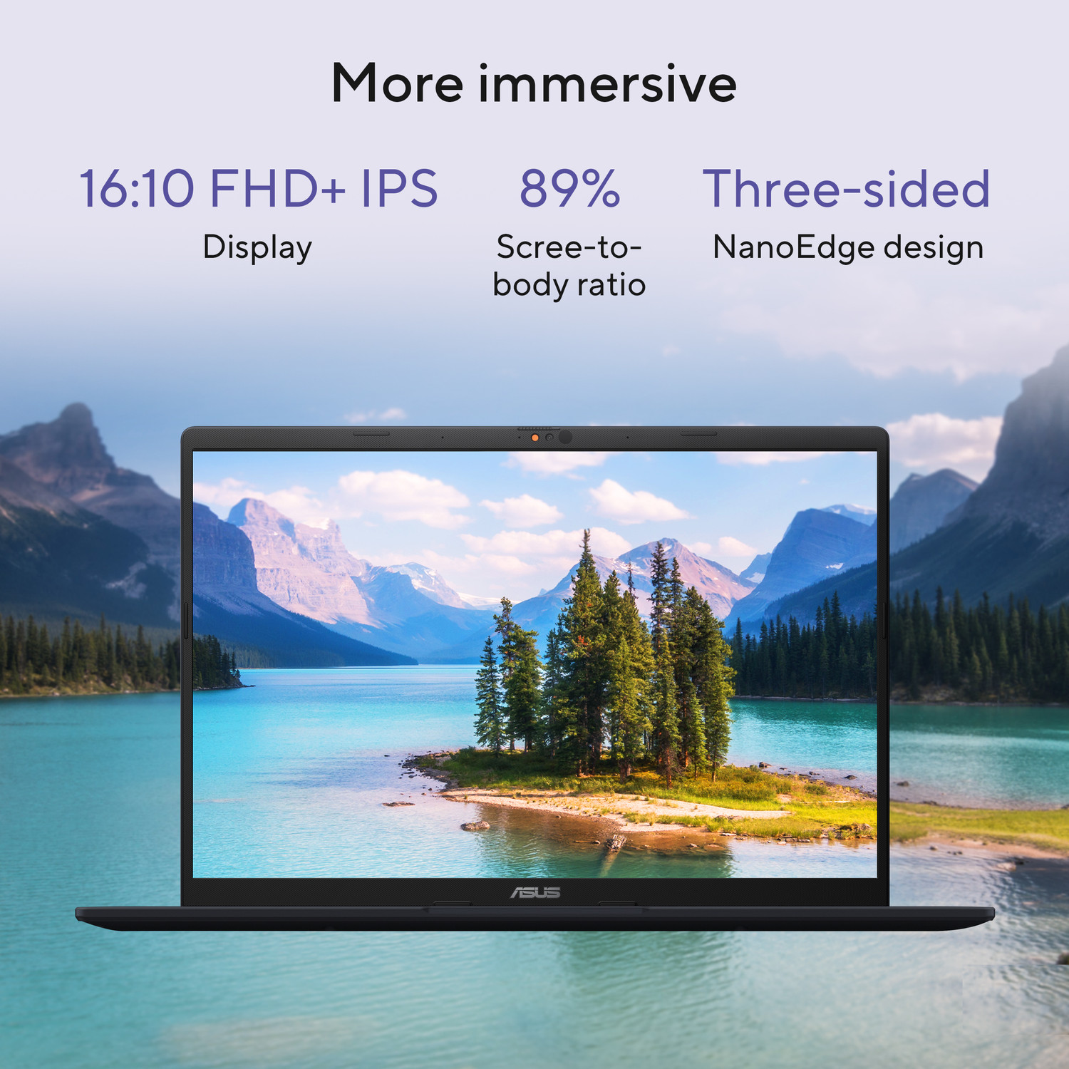 Image of ASUS Vivobook 16 Snapdragon X - (8 GB /256 GB SSD /Windows 11 Home) X1607QA-MB190WS Thin and Light Laptop