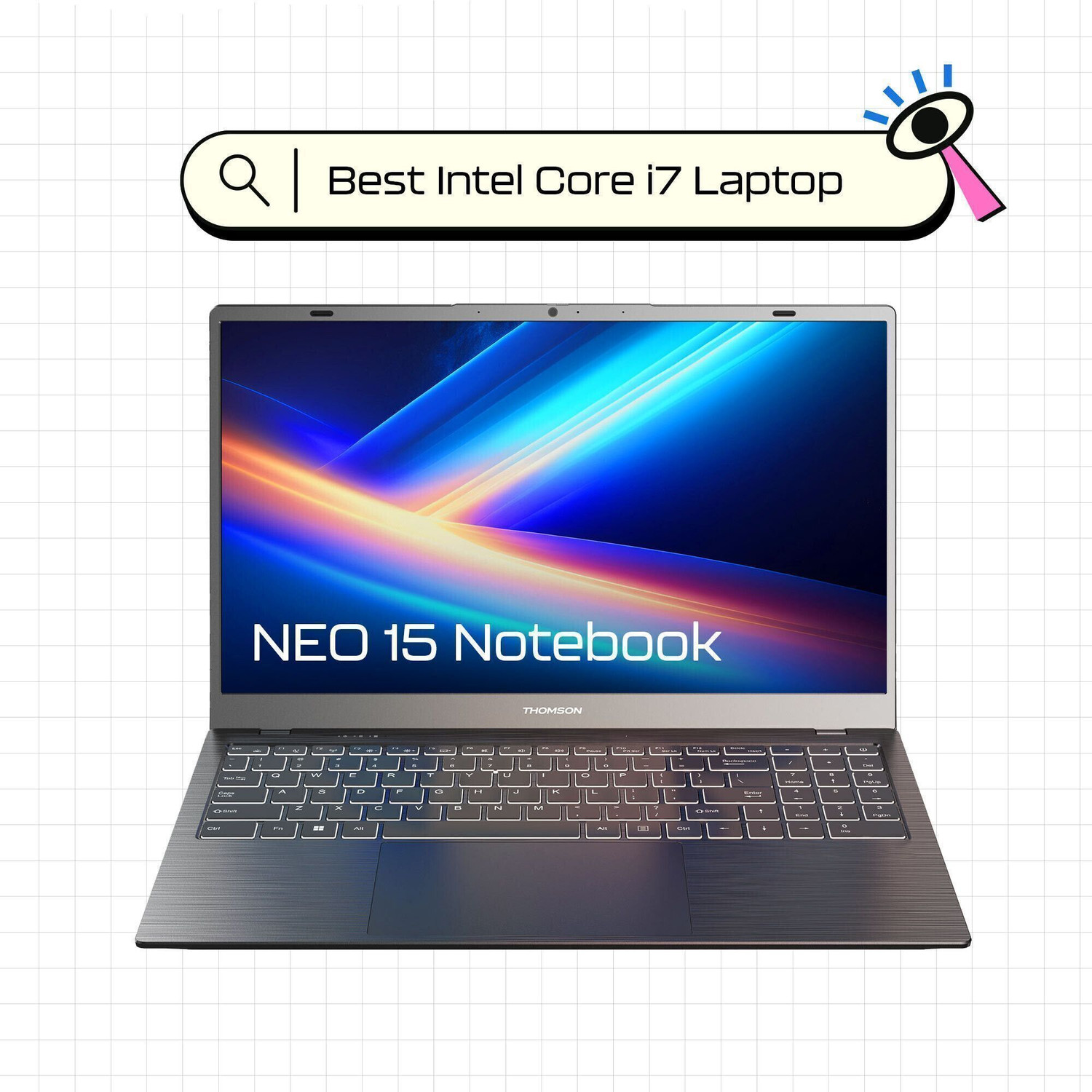 Image of Thomson NEO Core Series Intel Core i7 12th Gen 1255U - (16 GB /512 GB SSD /Windows 11 Home) IN-N15I Thin and Light Laptop