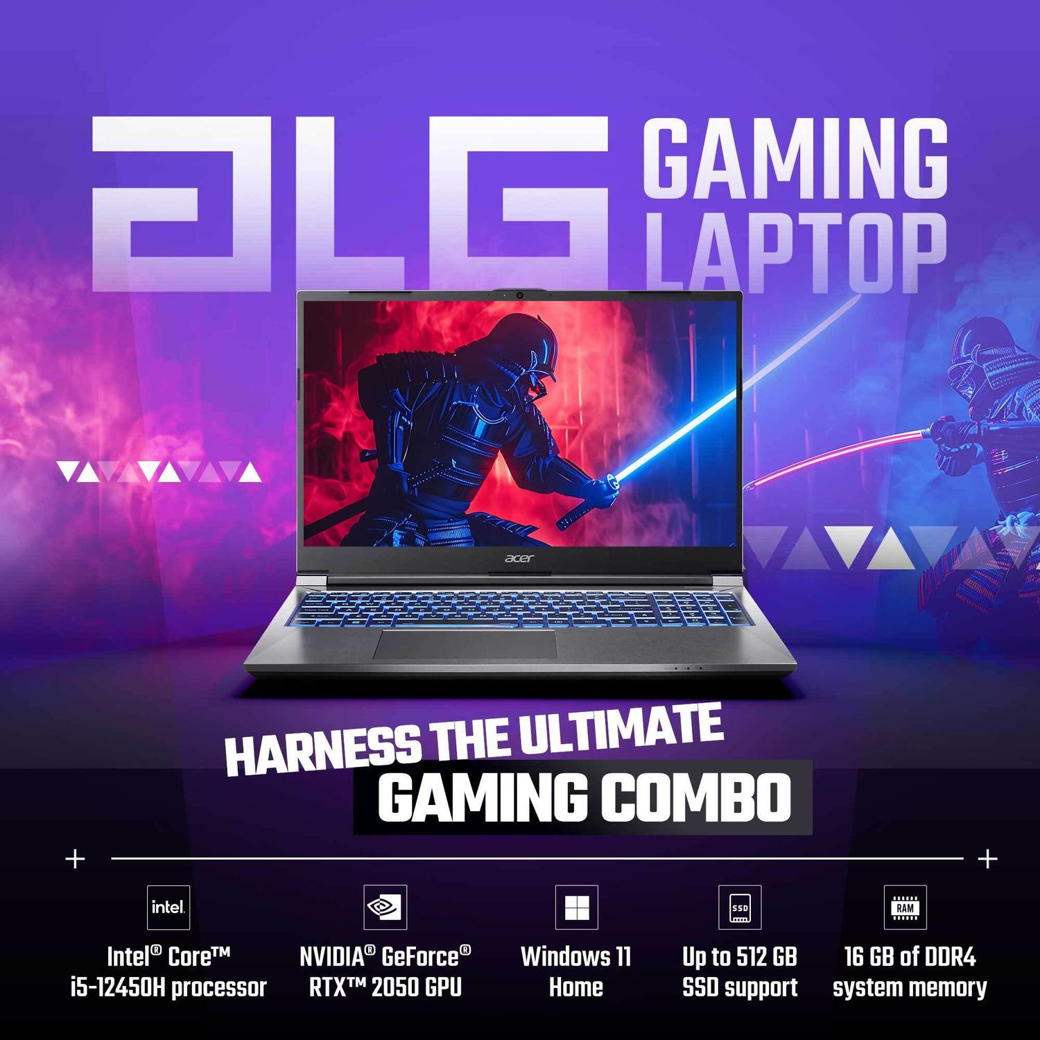 Acer AL15G-52 Intel Core i5 12450H Gaming Laptop - Image 4