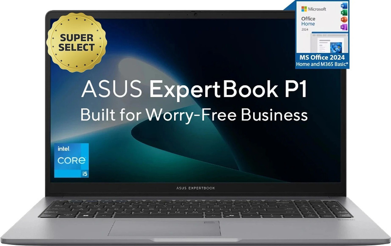 Image of ASUS Expertbook P1 High-performance processor with 1 Yr ADP Intel Core i5 13th Gen 13420H - (16 GB /512 GB SSD /Windows 11 Home) P1503CVA-S70611WS Thin and Light Laptop