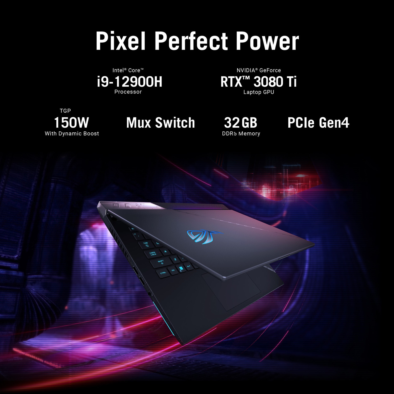 Image of ASUS ROG Strix SCAR 15 Intel Core i9 12th Gen 12900H - (32 GB /1 TB SSD /Windows 11 Home /16 GB Graphics /NVIDIA GeForce RTX 3080 Ti) G533ZXZ-LN116WS Gaming Laptop