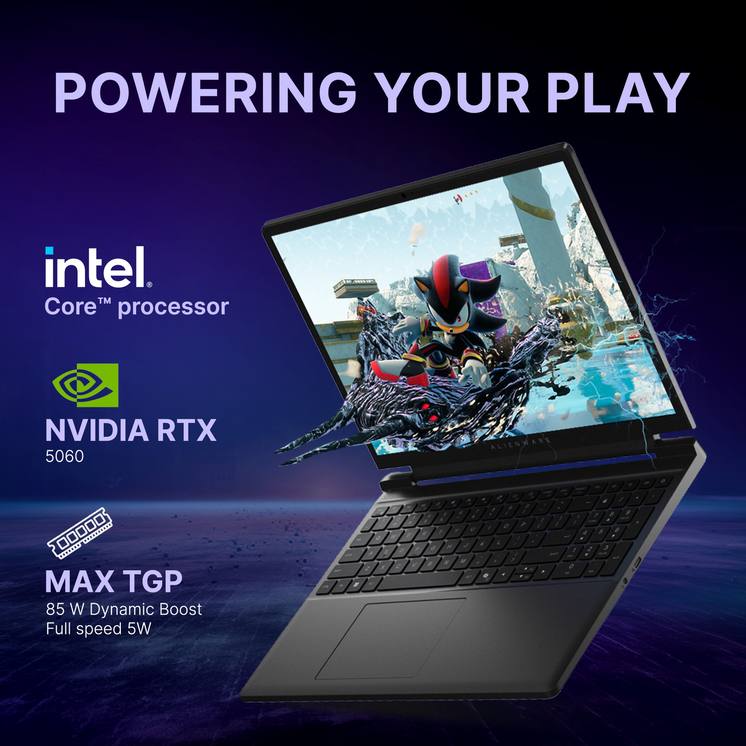 Image of DELL Alienware 15 Intel Core 7 14th Gen 240H - (16 GB /512 GB SSD /Windows 11 Home /8 GB Graphics /NVIDIA GeForce RTX 5060 /165 Hz) Alienware 15 Gaming Laptop