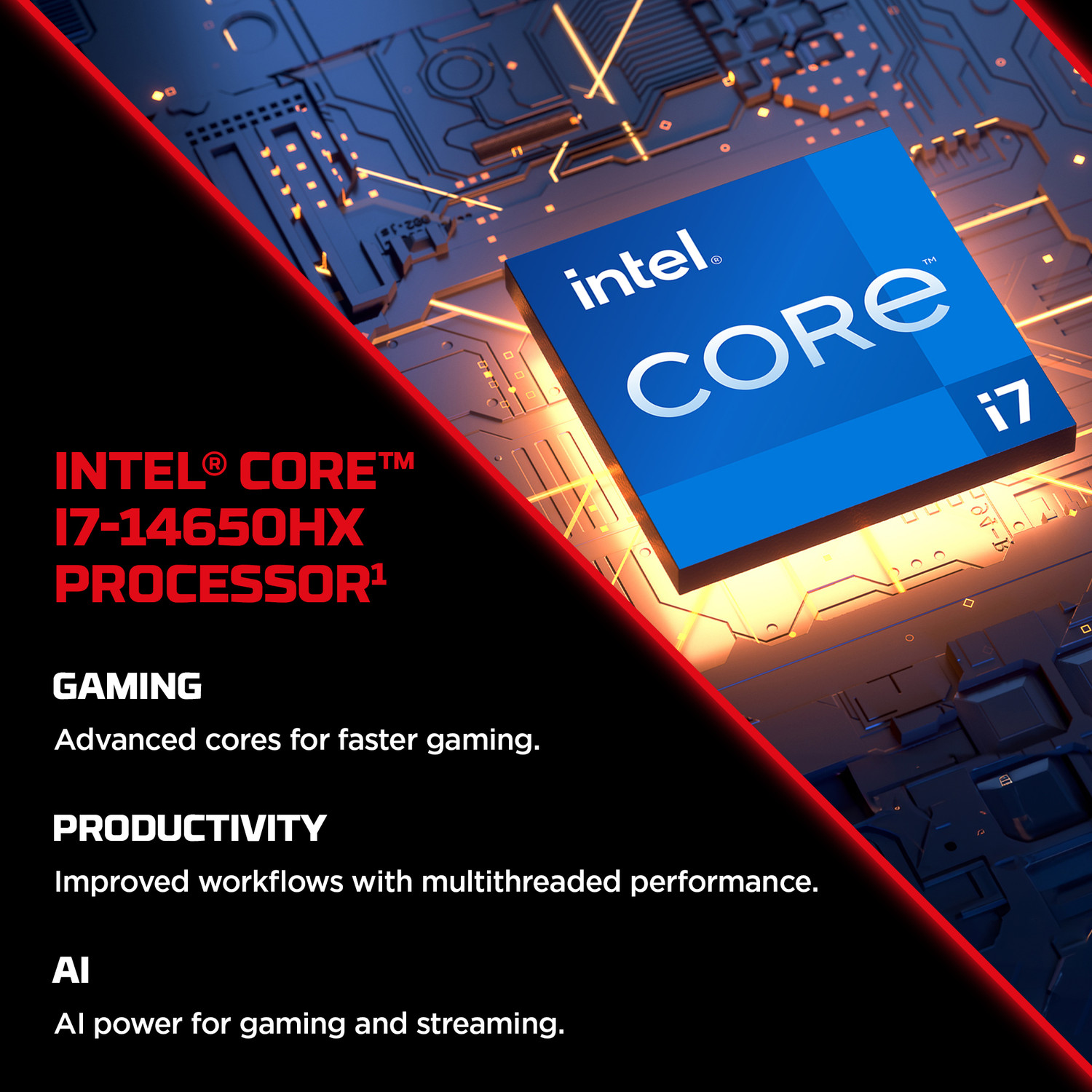 Image of HP HyperX Omen Intel Core i7 14th Gen 14650HX - (24 GB /1 TB SSD /Windows 11 Home /8 GB Graphics /NVIDIA GeForce RTX 5050) 15-ga0028TX Gaming Laptop