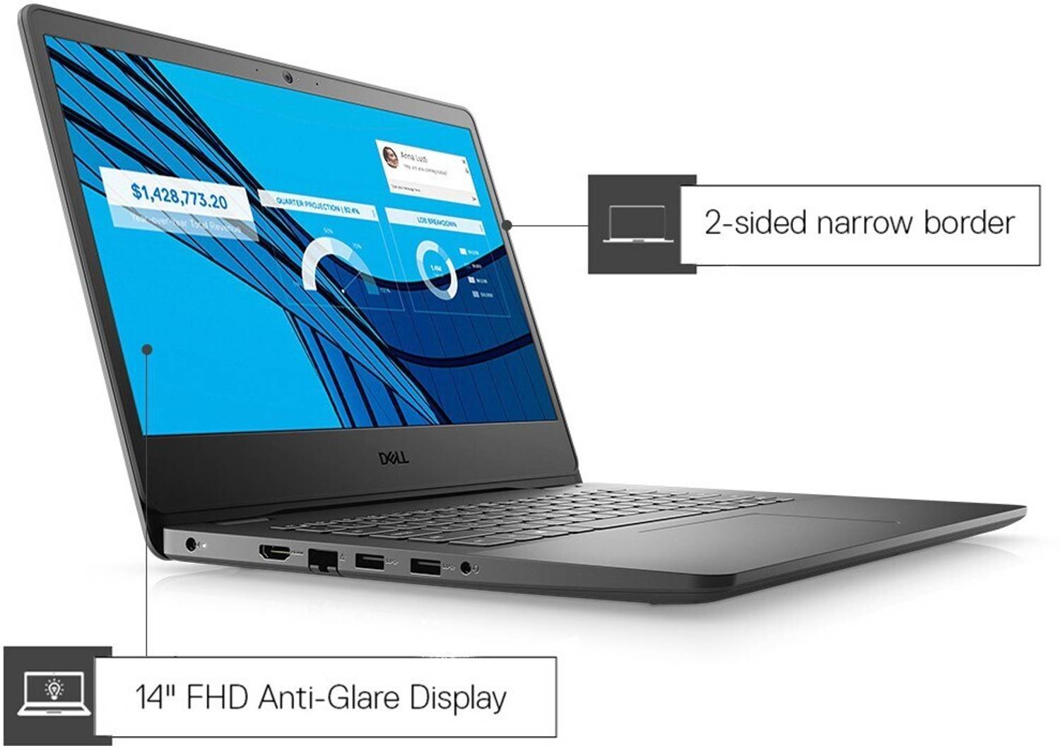 DELL Vostro 3400 Intel Core i5 11th Gen 1135G7 - (8 GB/1 TB HDD