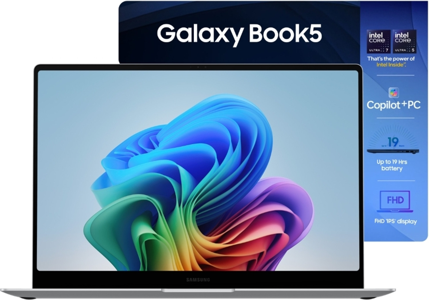 Image of Samsung Galaxy Book5 AI Metal Intel Core Ultra 7 255U - (16 GB /1 TB SSD /Windows 11 Home) NP750XHD Thin and Light Laptop