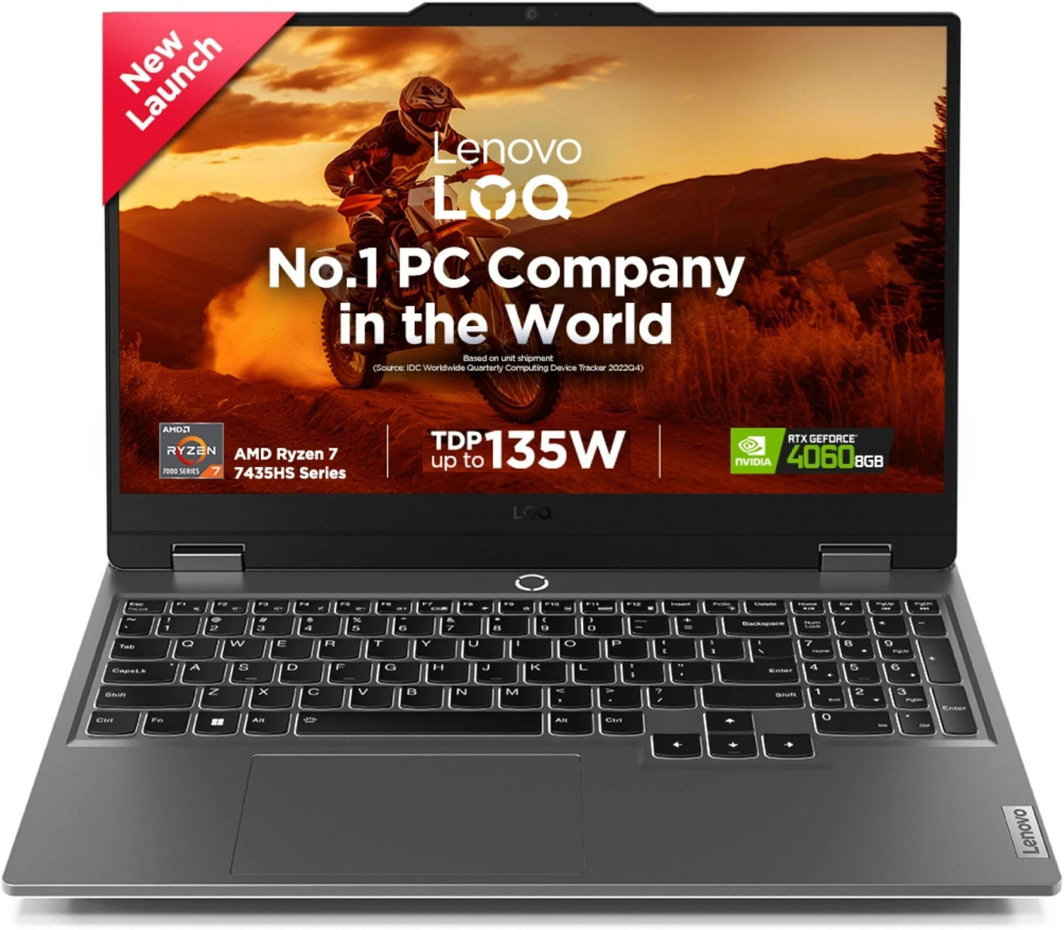 Image of Lenovo LOQ AMD Ryzen 7 Octa Core 8845HS - (16 GB /512 GB SSD /Windows 11 Home /6 GB Graphics /NVIDIA GeForce RTX 4050) 15AHP9 Gaming Laptop