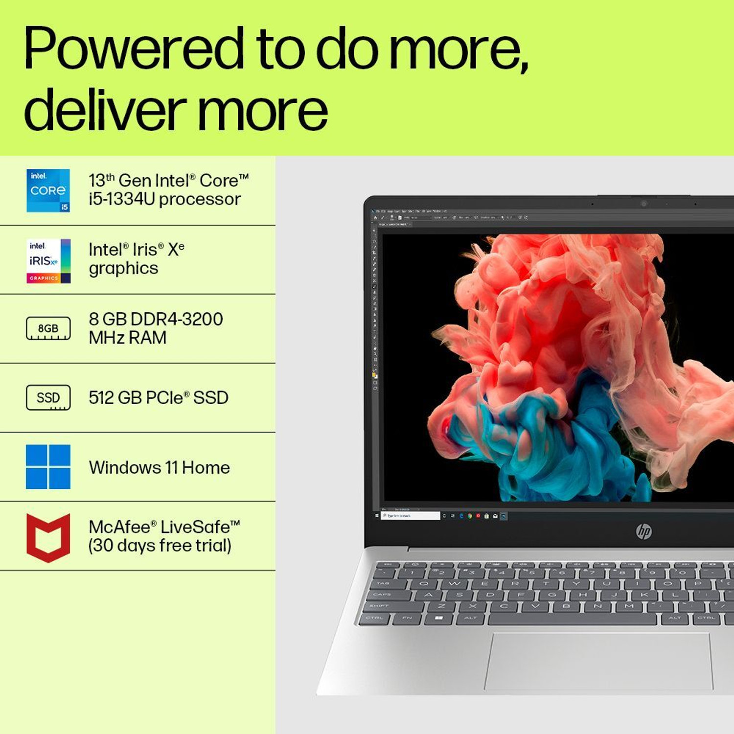 Image of HP Intel Core i5 13th Gen 1334U - (8 GB /512 GB SSD /Windows 11 Home) 15-fd0220TU Thin and Light Laptop