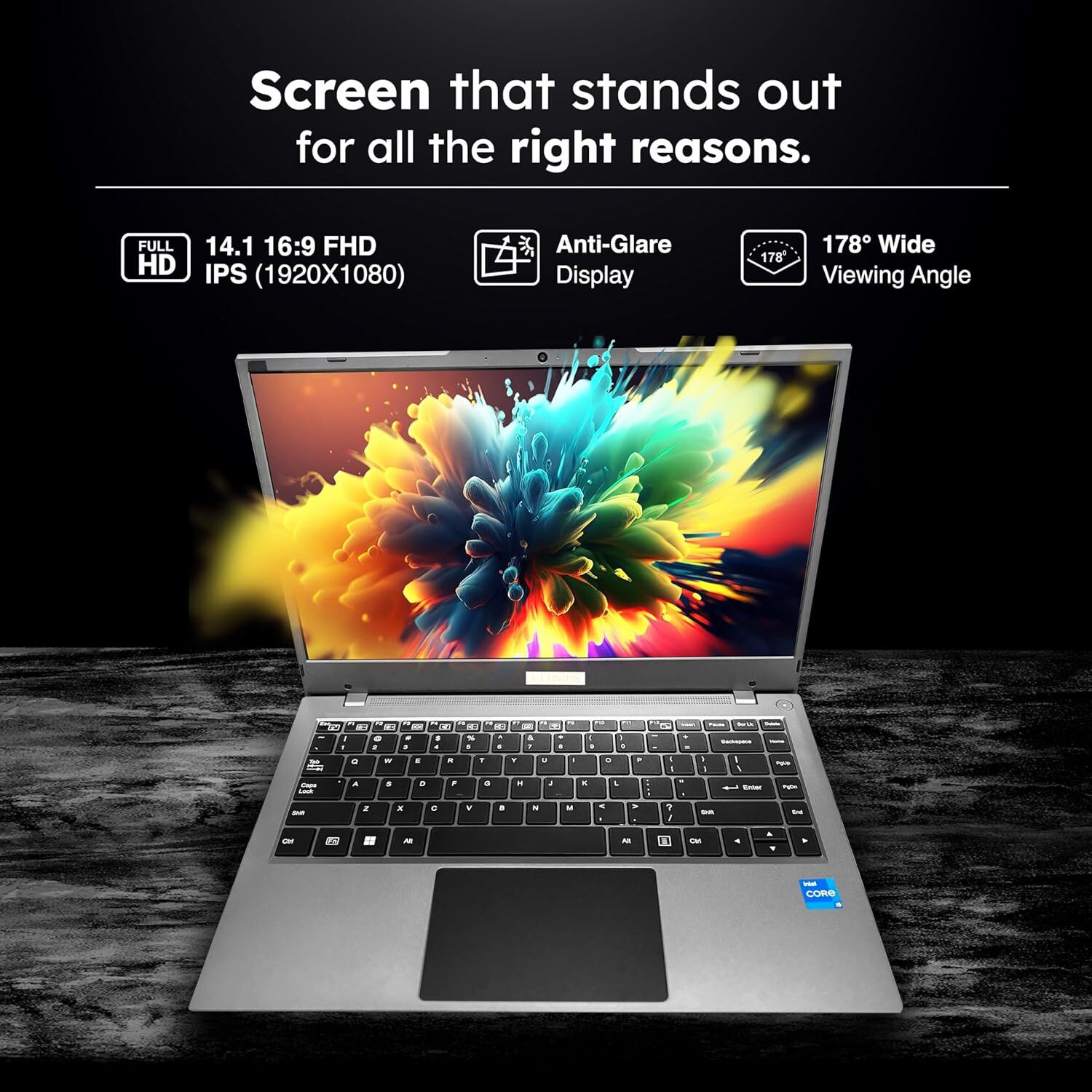Image of Ultimus APEX 5 Intel Core i5 12th Gen 1235U - (8 GB /512 GB SSD /Windows 11 Home) NU14U3INF66BY-CS Laptop