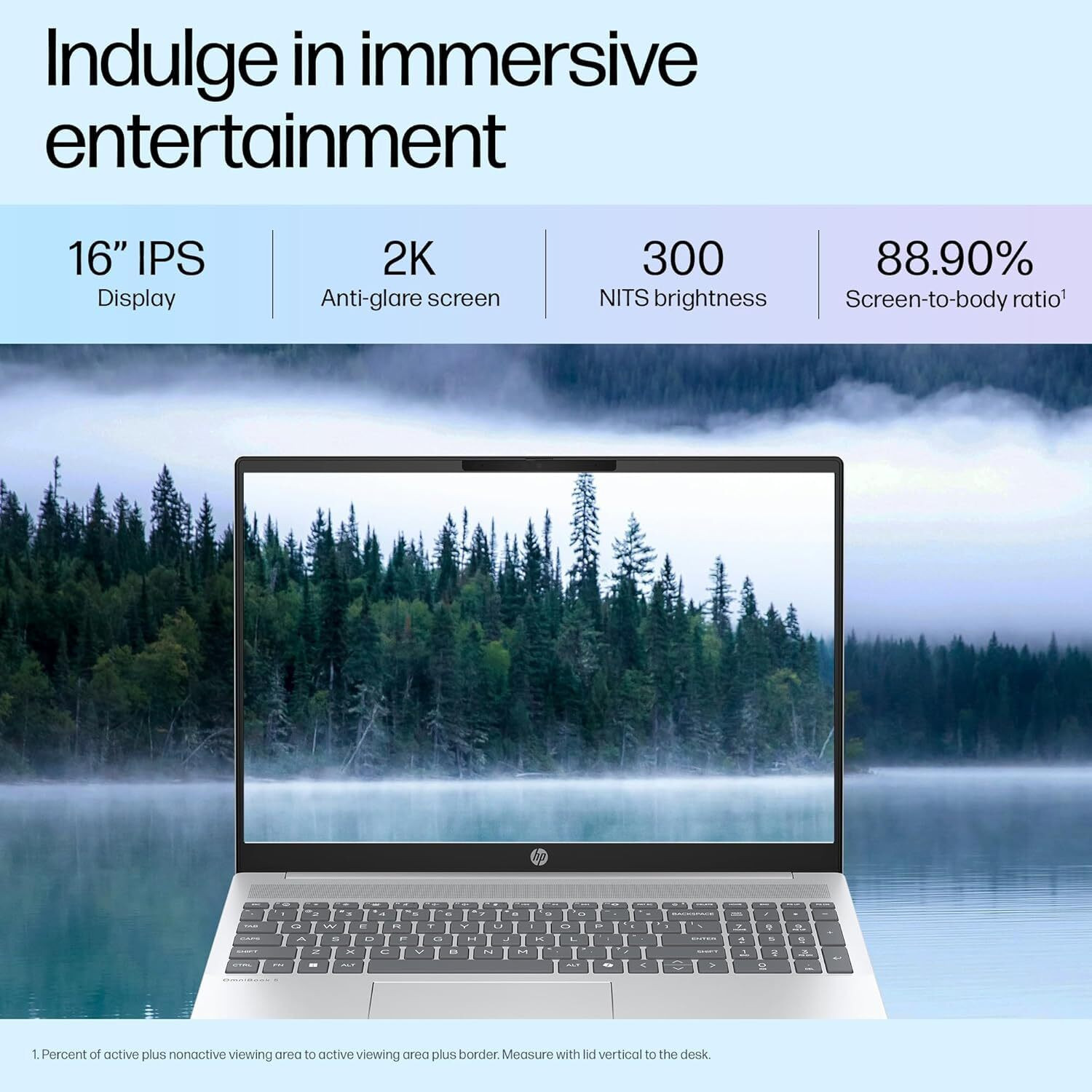 Image of HP Omnibook Intel Core i5 13th Gen 1334U - (16 GB /512 GB SSD /Windows 11 Home) 16-ba1789TU Laptop